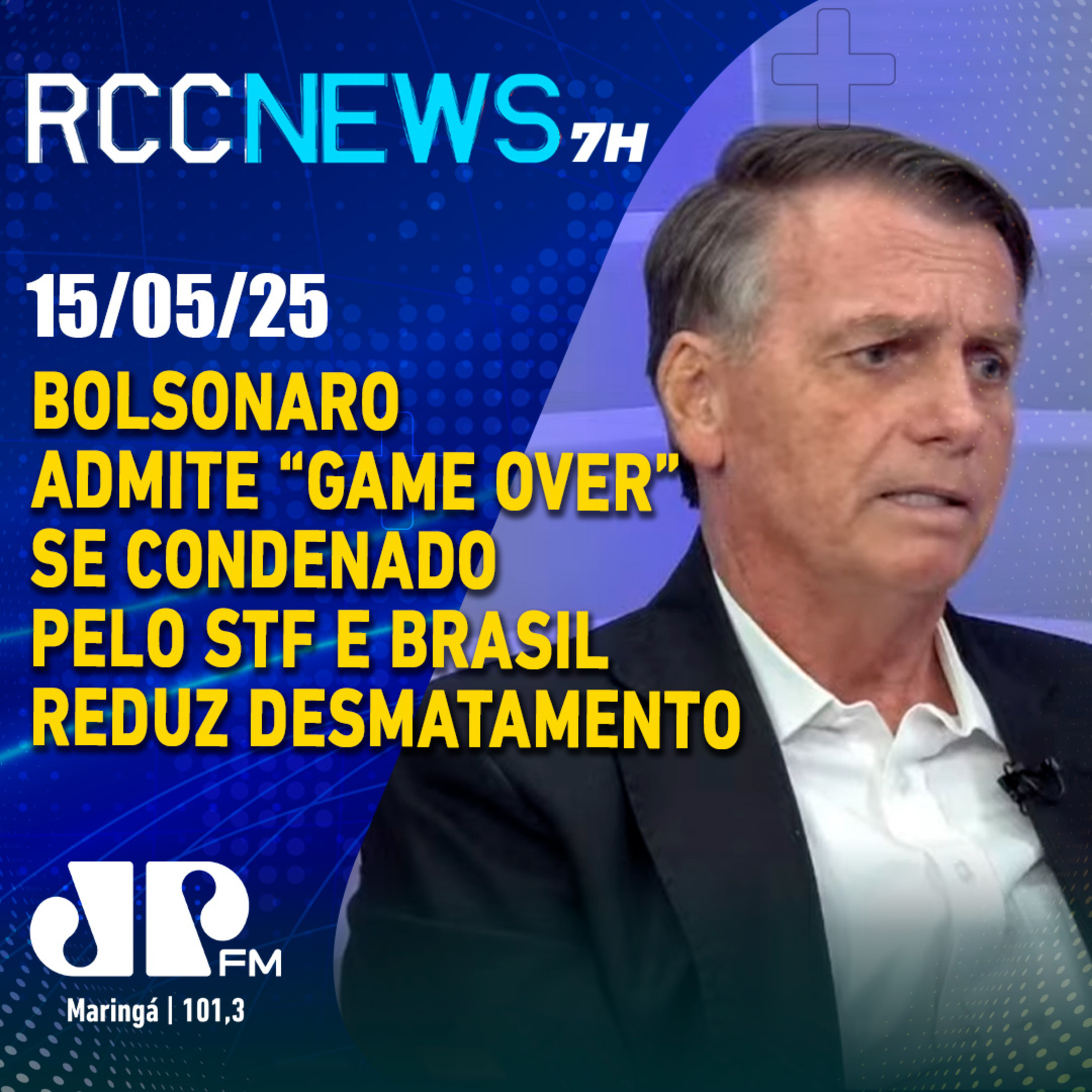 Bolsonaro admite “game over” se condenado pelo STF e Brasil reduz desmatamento episode artwork