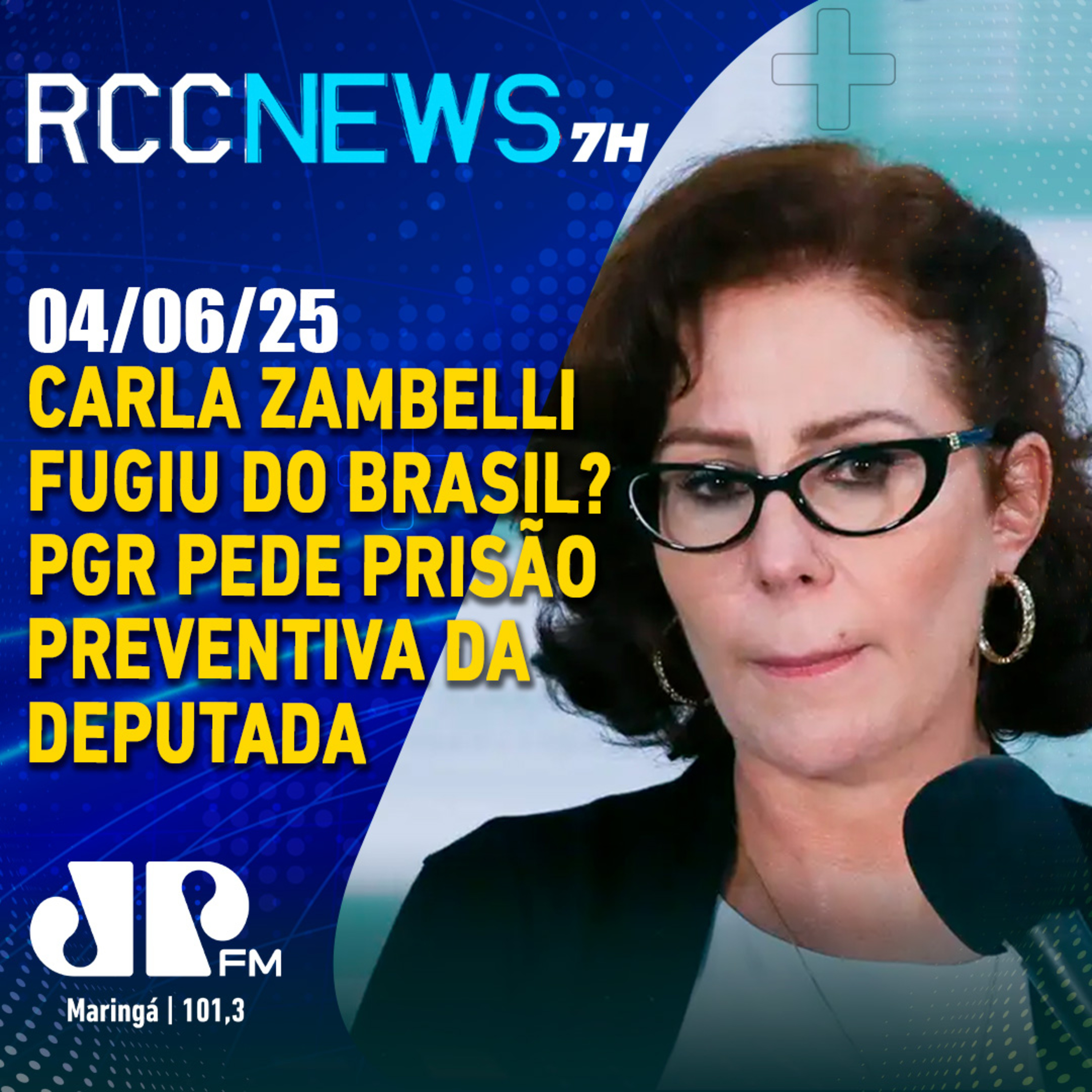 Carla Zambelli fugiu do Brasil? PGR pede ao STF prisão da deputada episode artwork