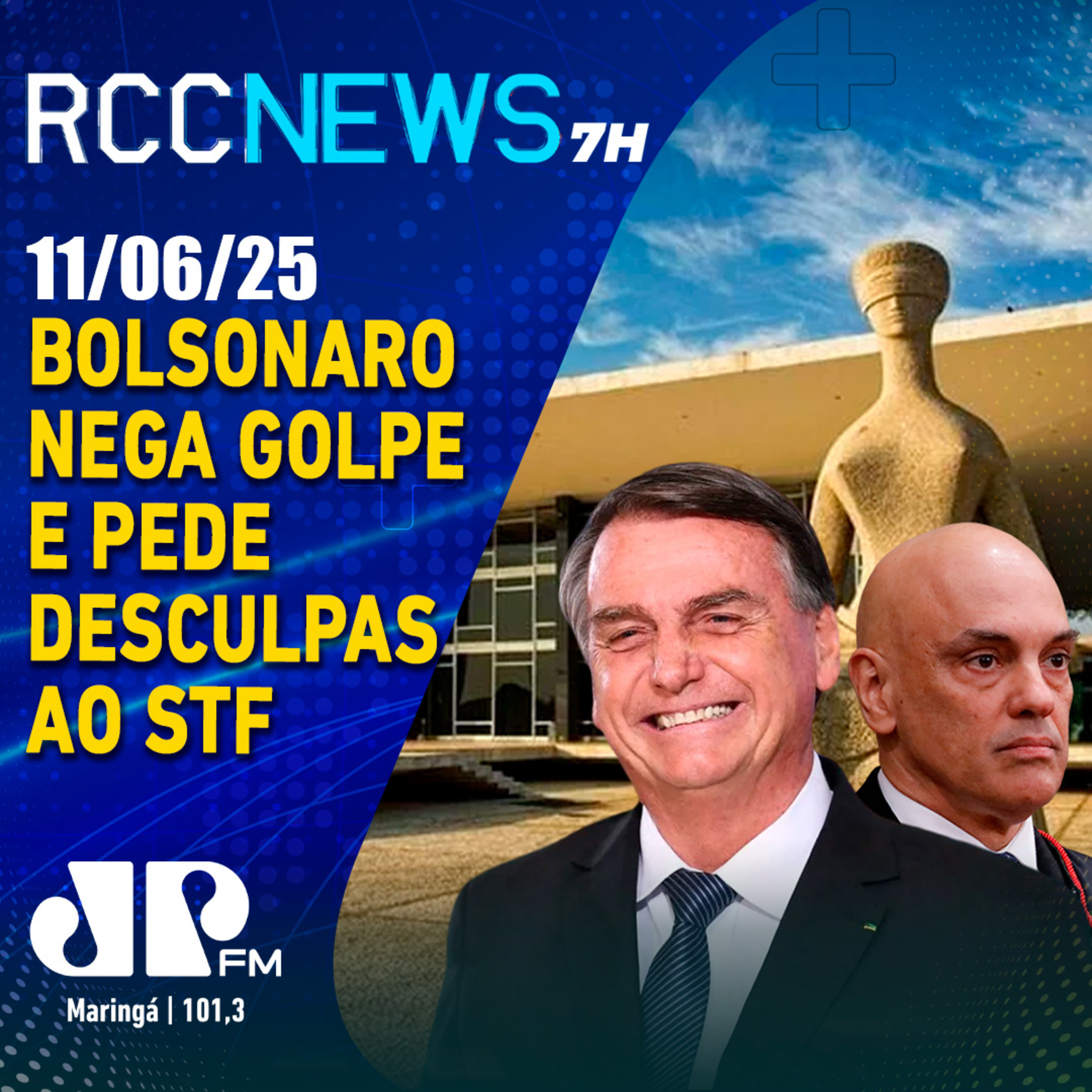 Bolsonaro nega golpe e pede desculpas ao STF e ao ministro Moraes episode artwork