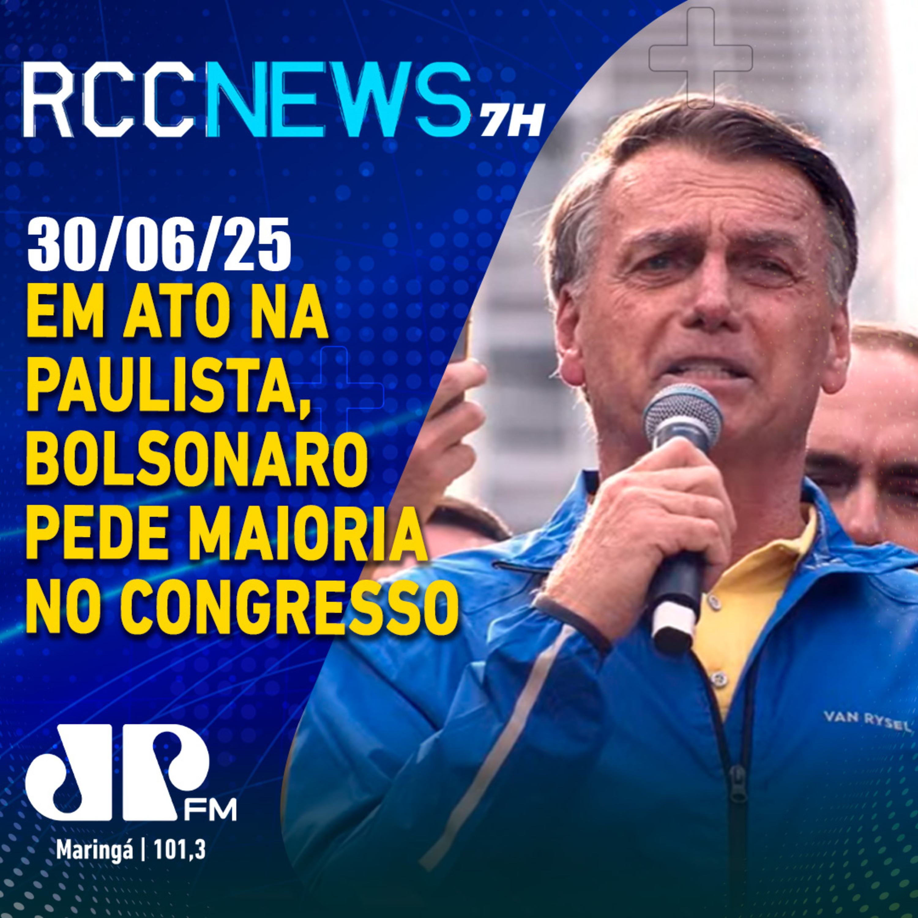 Bolsonaro reúne milhares na Paulista, nega trama golpista e foca em 2026 episode artwork