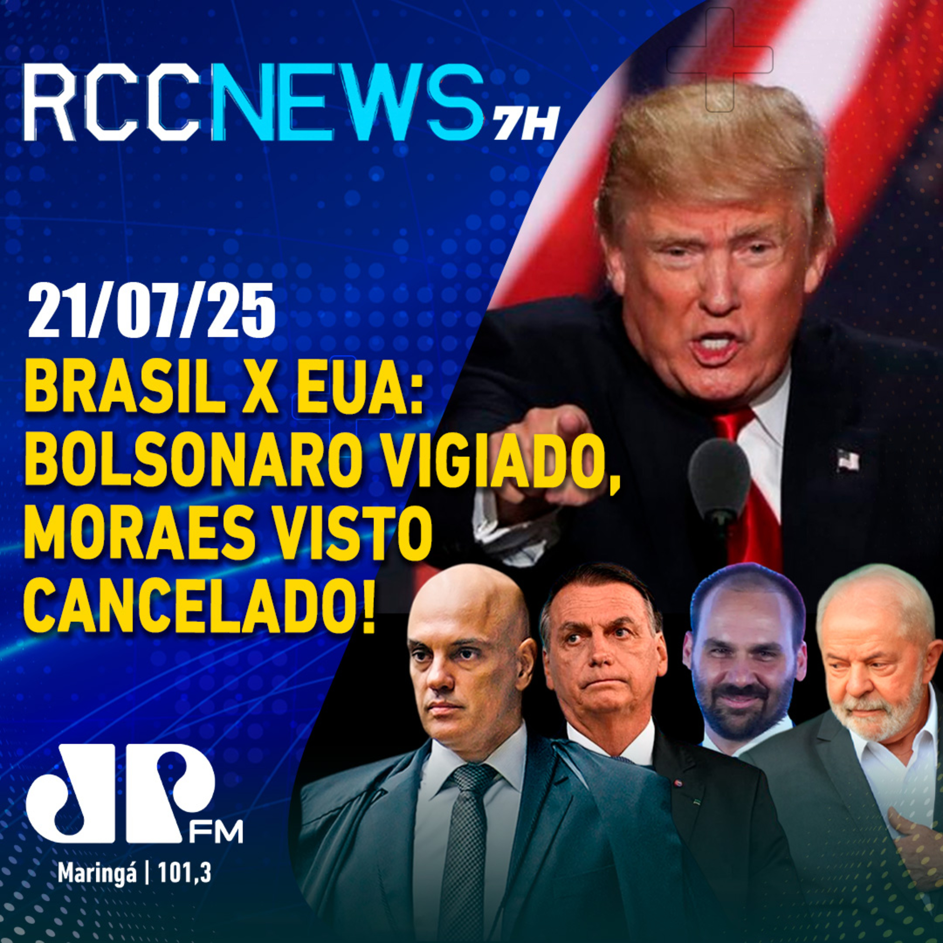 Tensão entre Brasil e EUA: Bolsonaro de Tornozeleira e Moraes sem Visto episode artwork