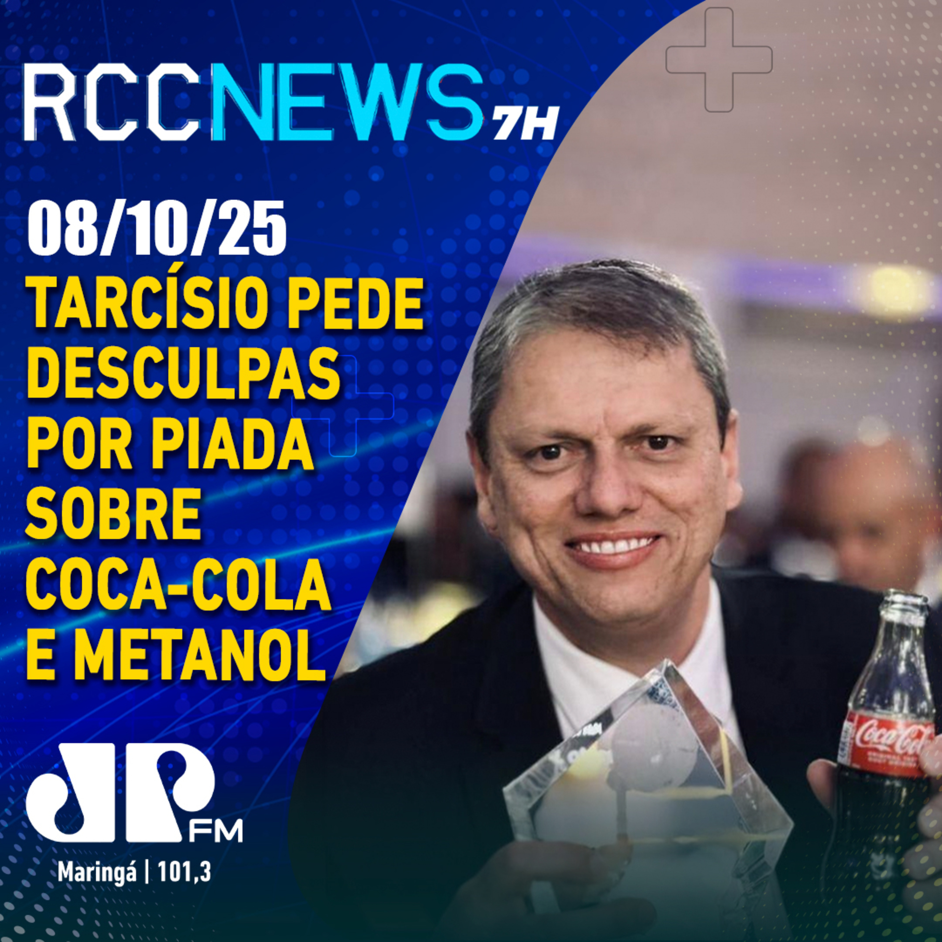 Tarcísio pede desculpas por piada sobre Coca-Cola e Metanol episode artwork