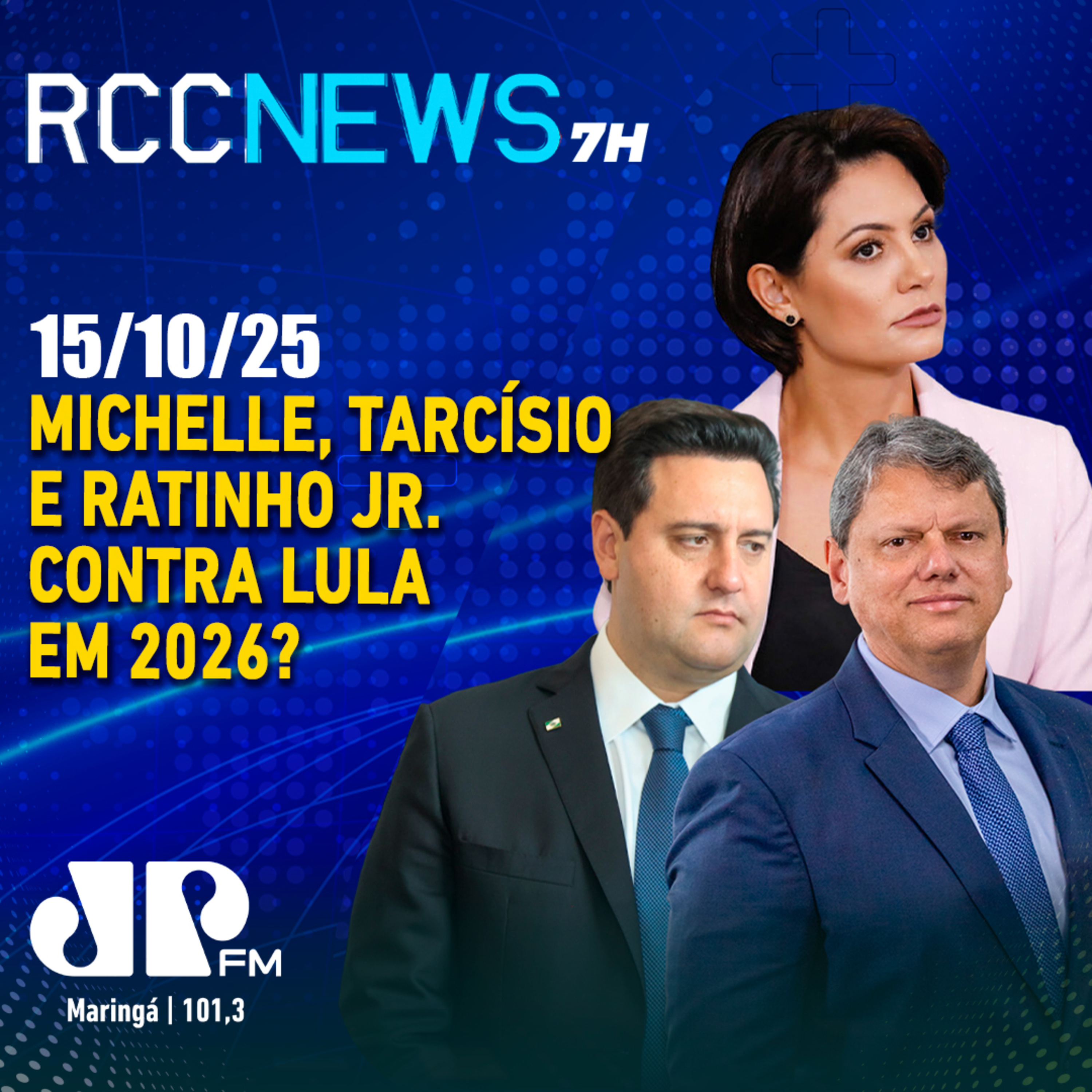 Michelle, Tarcísio e Ratinho Jr.: únicos com chances contra Lula em 2026? episode artwork