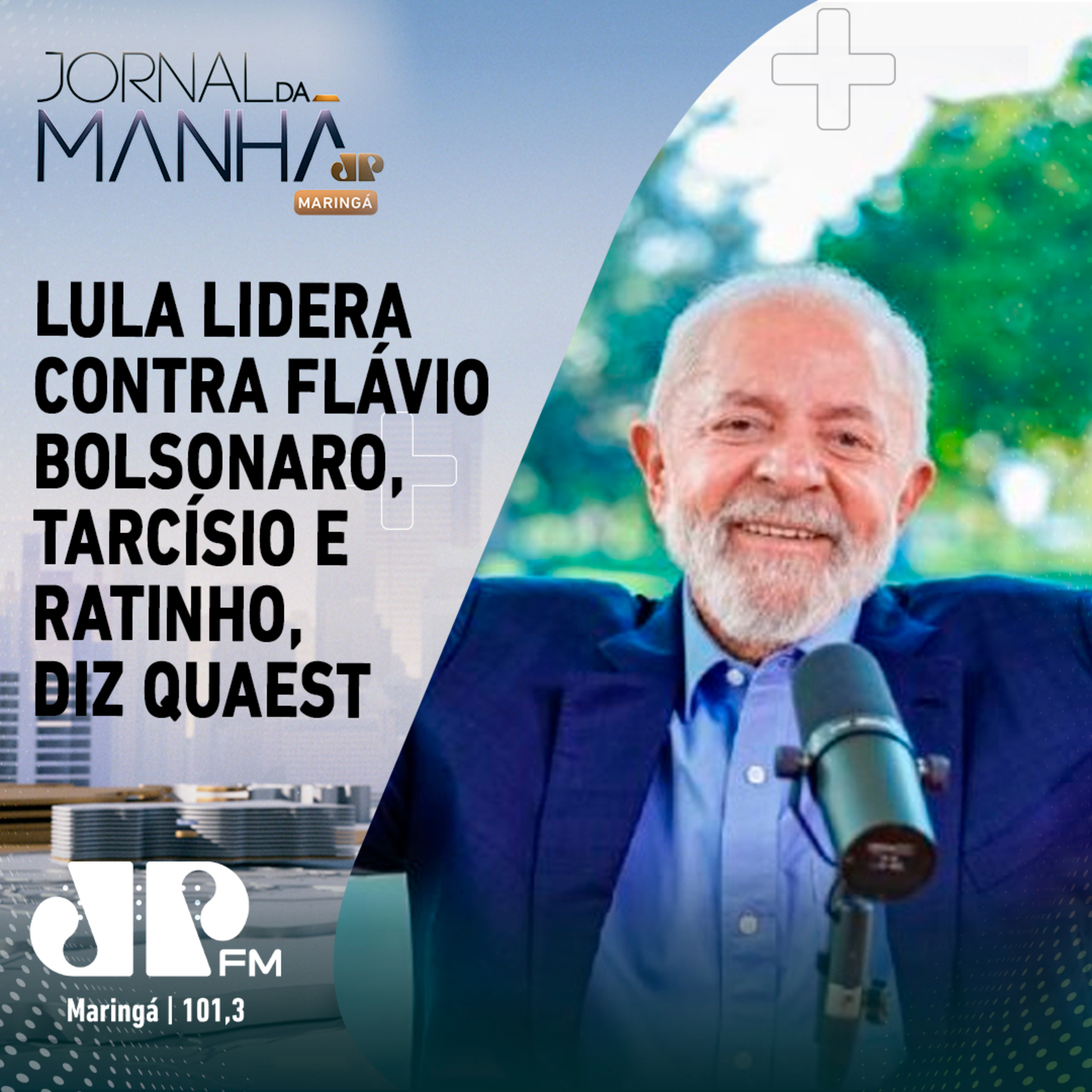 Lula lidera contra Flávio Bolsonaro, Tarcísio e Ratinho, diz Quaest episode artwork