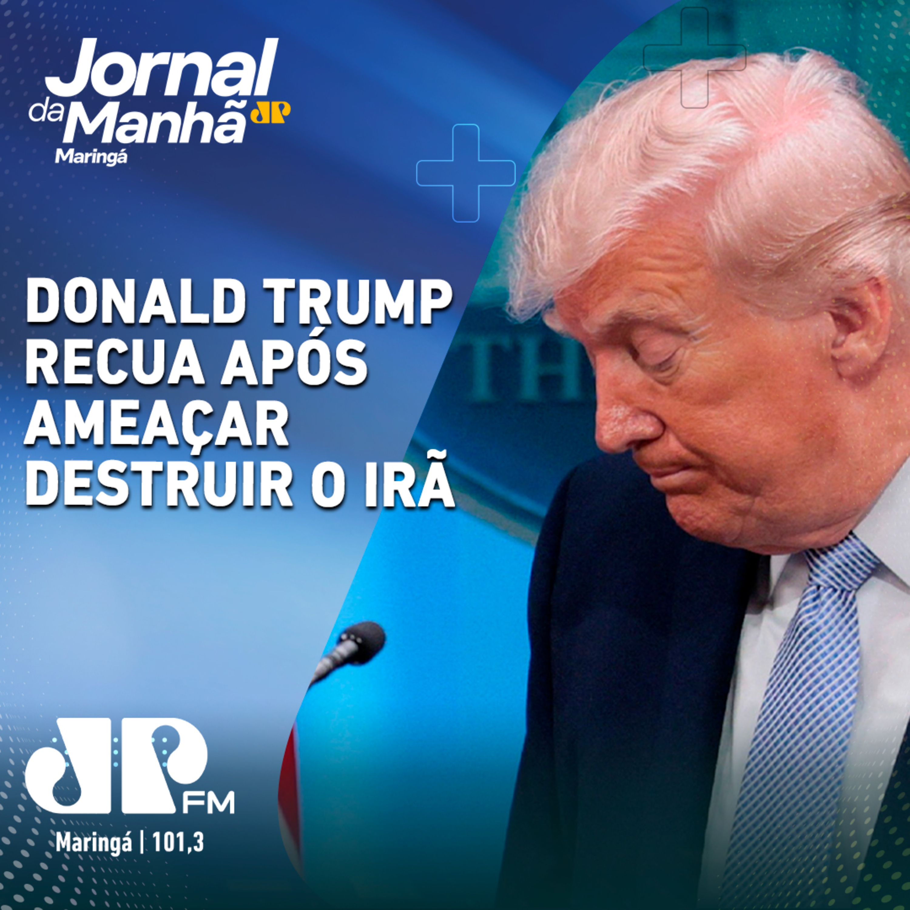 Trump recua após ameaçar destruir o Irã e faz acordo episode artwork