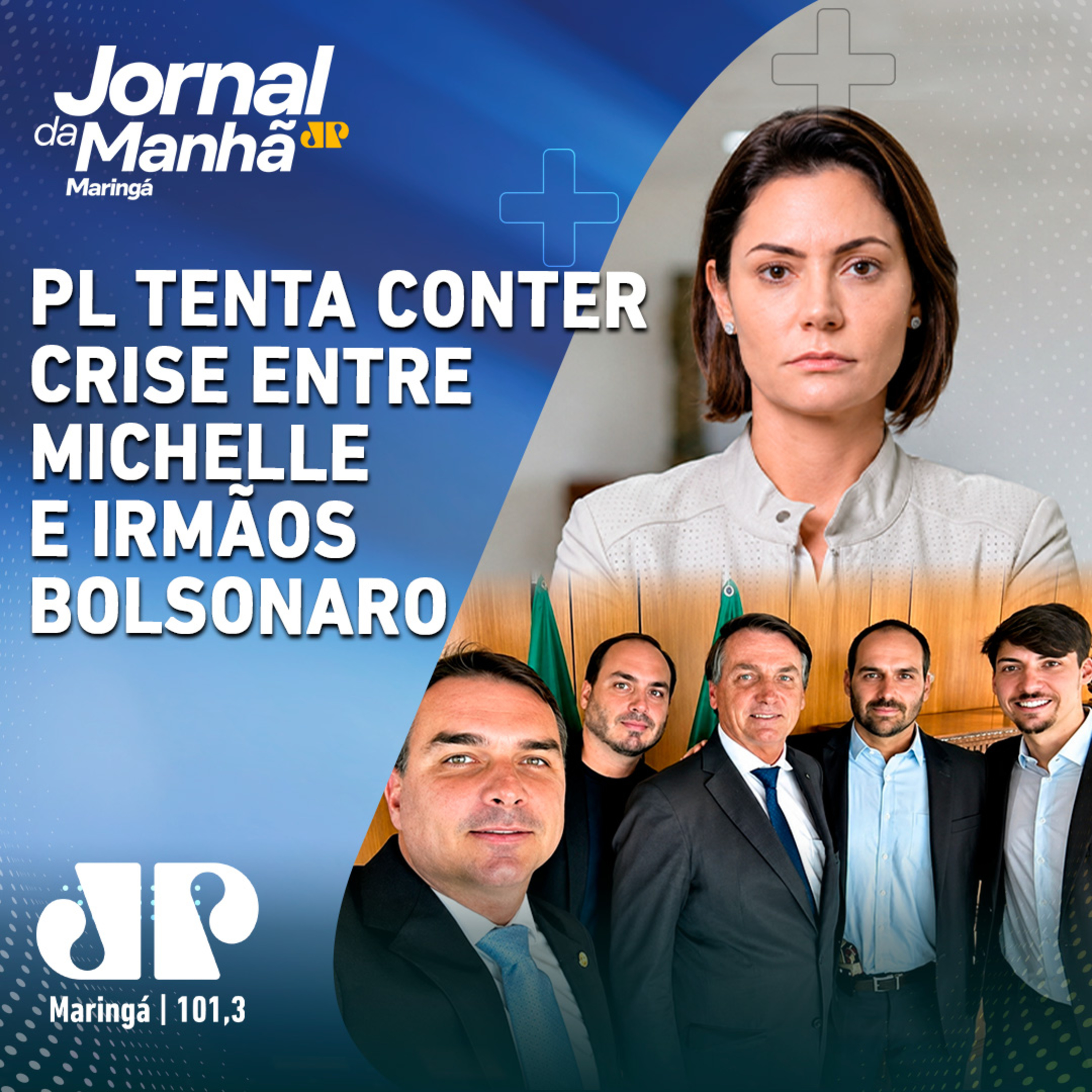 PL tenta conter crise entre Michelle e irmãos Bolsonaro episode artwork
