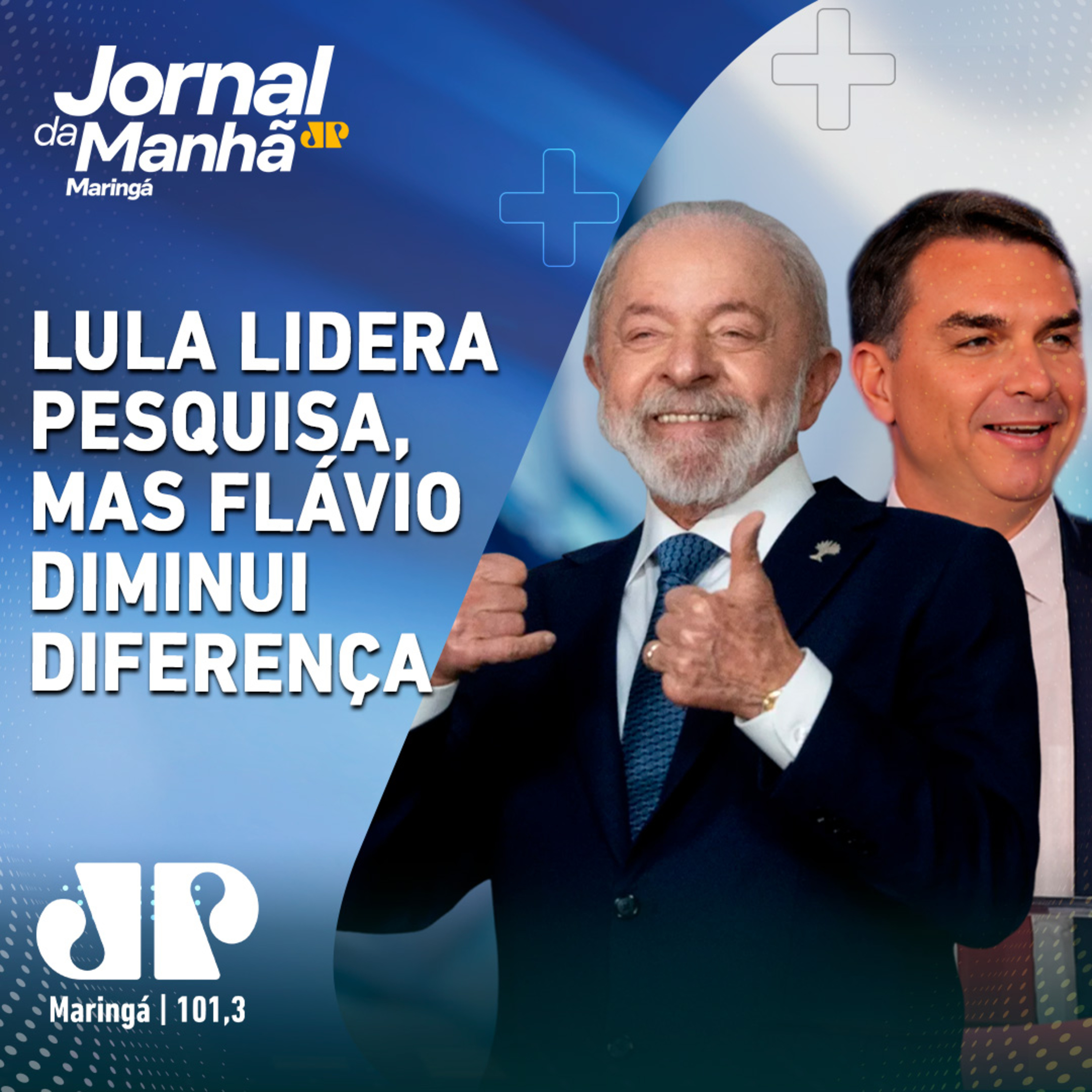 Lula lidera pesquisa, mas Flávio diminui diferença episode artwork