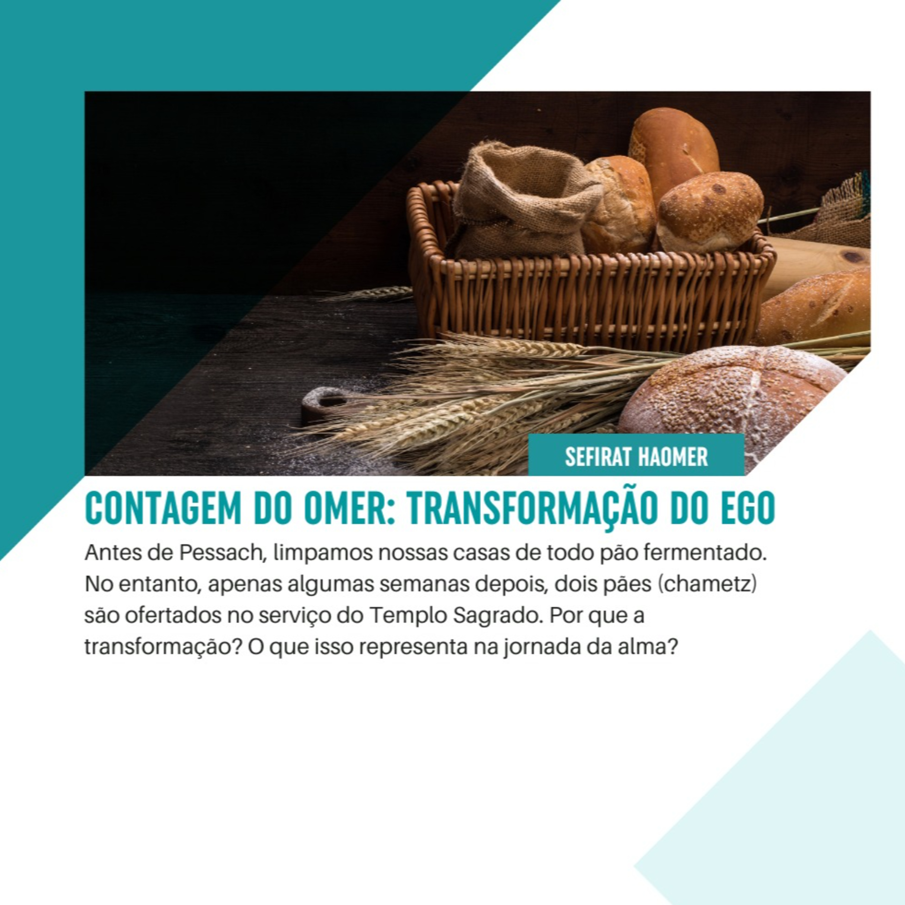 CONTAGEM do OMER: TRANSFORMAÇÃO do EGO 