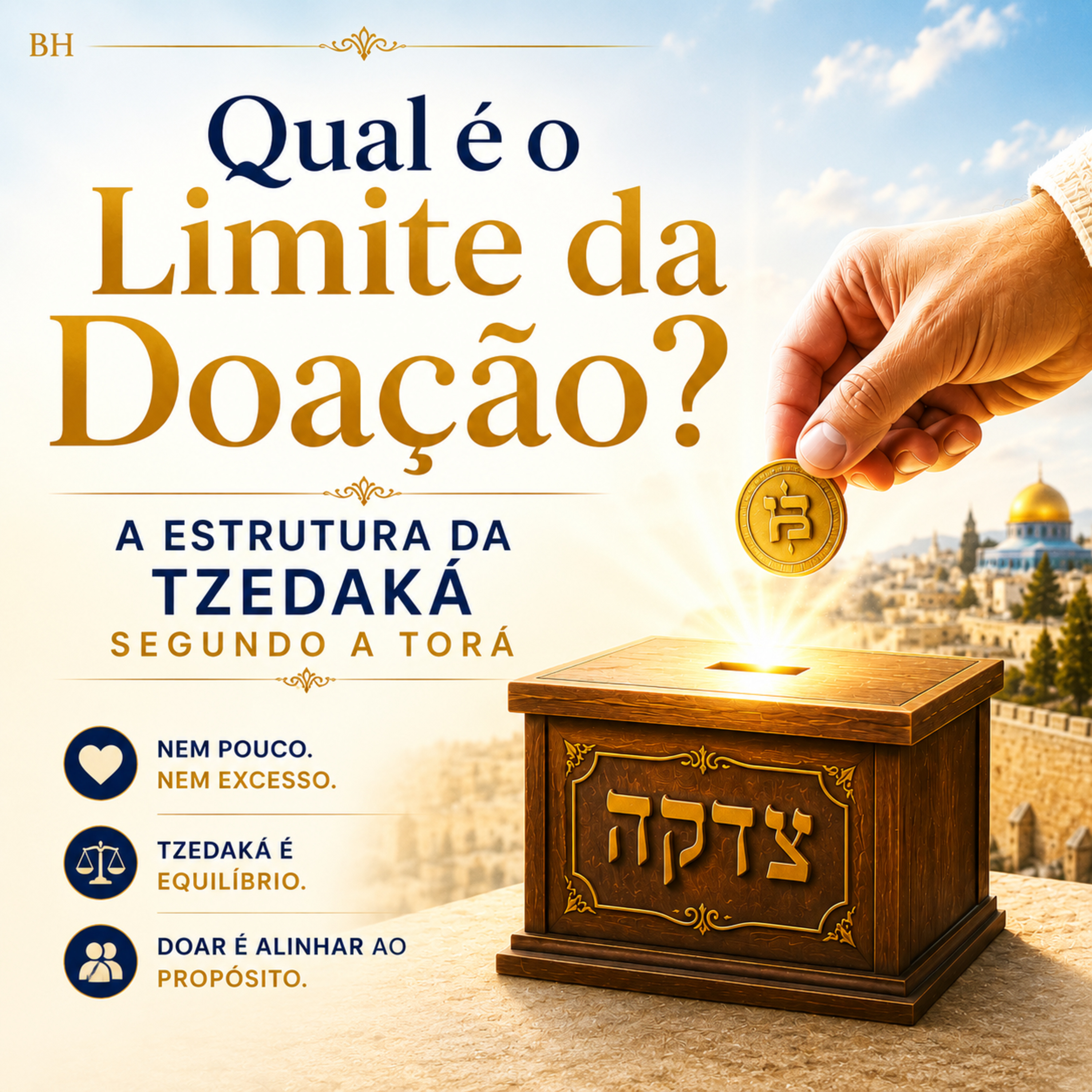 Qual é o Limite da DOAÇÃO? A Estrutura da TZEDAKA Segundo a Torá - BECHUKOTAI episode artwork