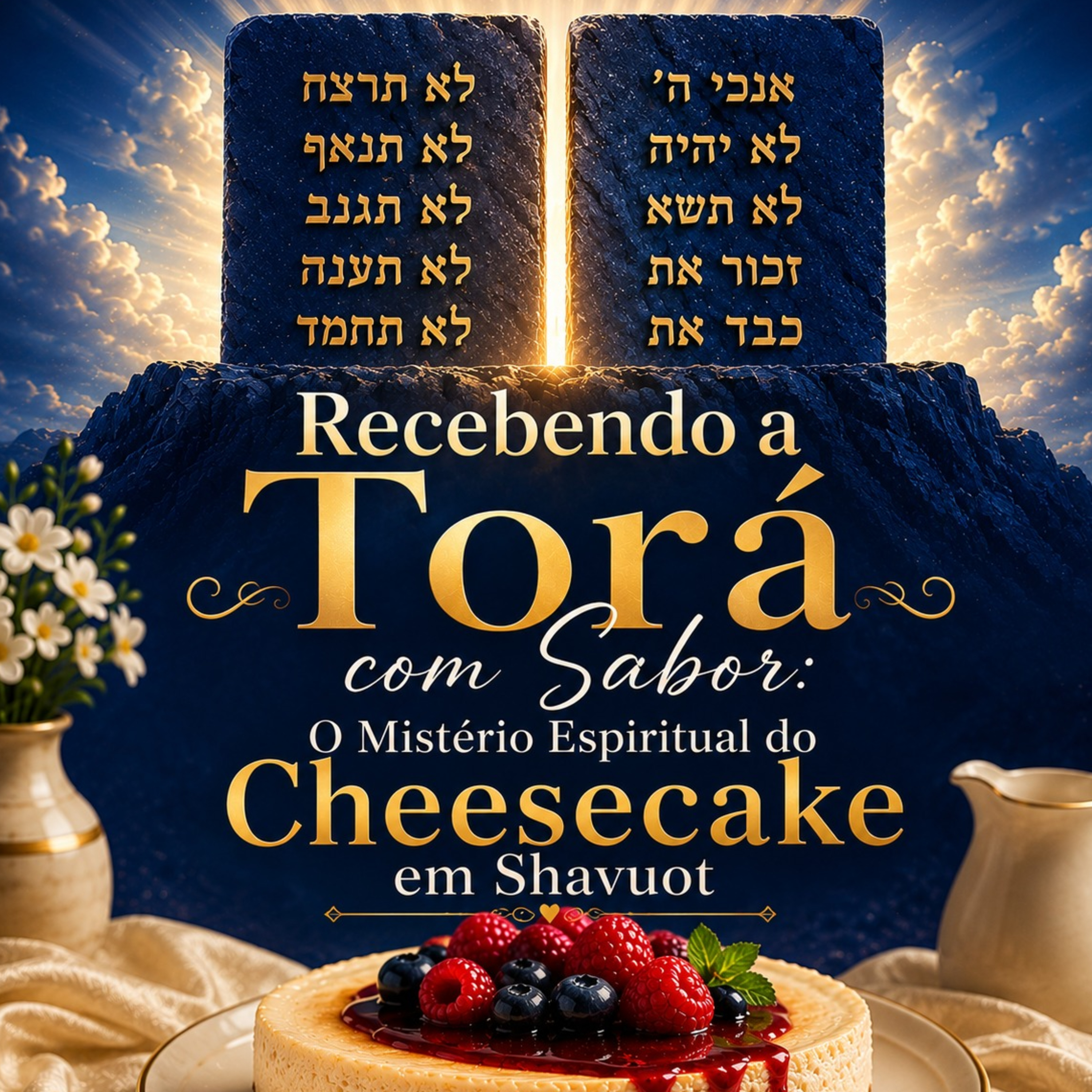 Recebendo a Torá com Sabor: O Mistério Espiritual do Cheesecake em Shavuot episode artwork