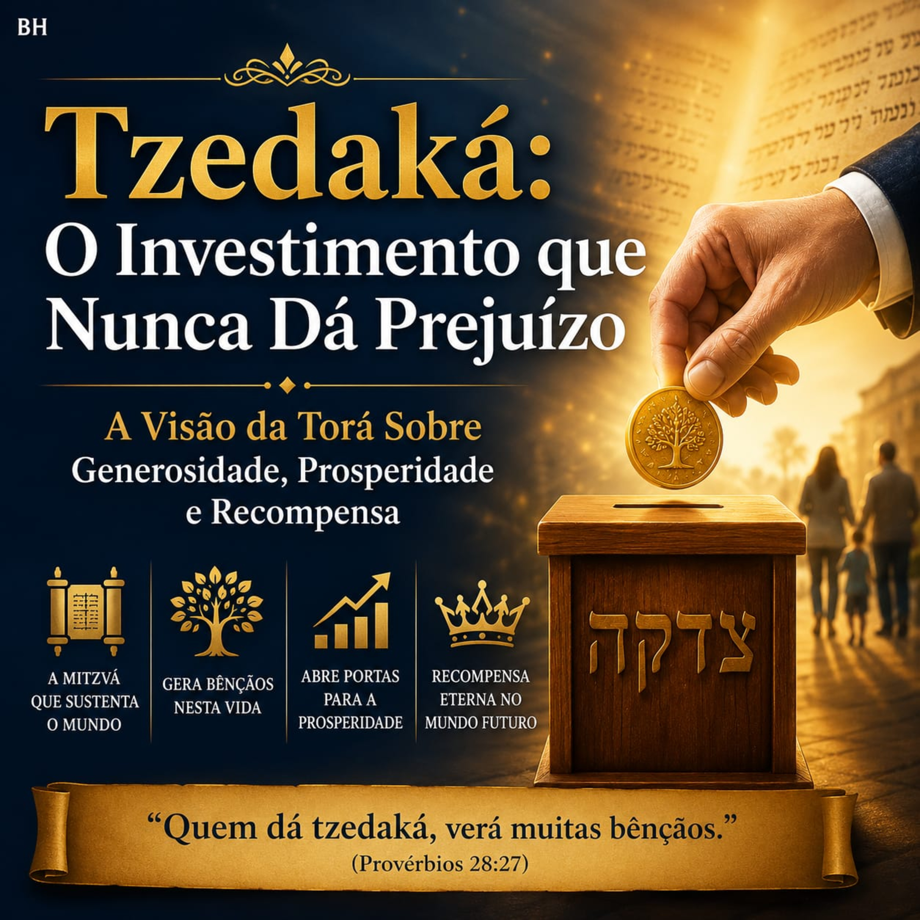 Tzedaká: O Investimento que Nunca Dá Prejuízo - A Visão da Torá Sobre Generosidade, Prosperidade e Recompensa episode artwork