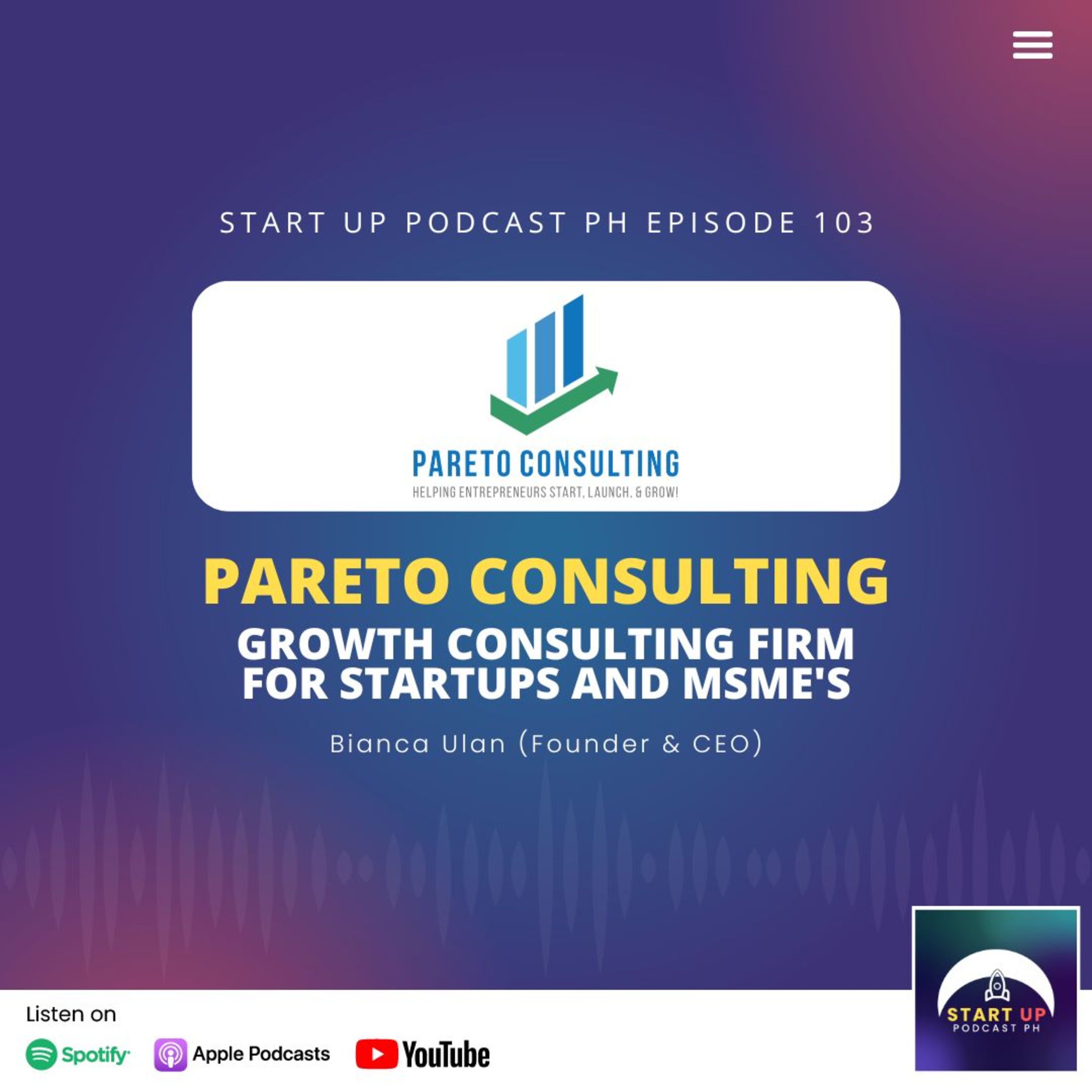 Start Up #103: Pareto Consulting - Growth Consulting Firm for Startups and MSME's