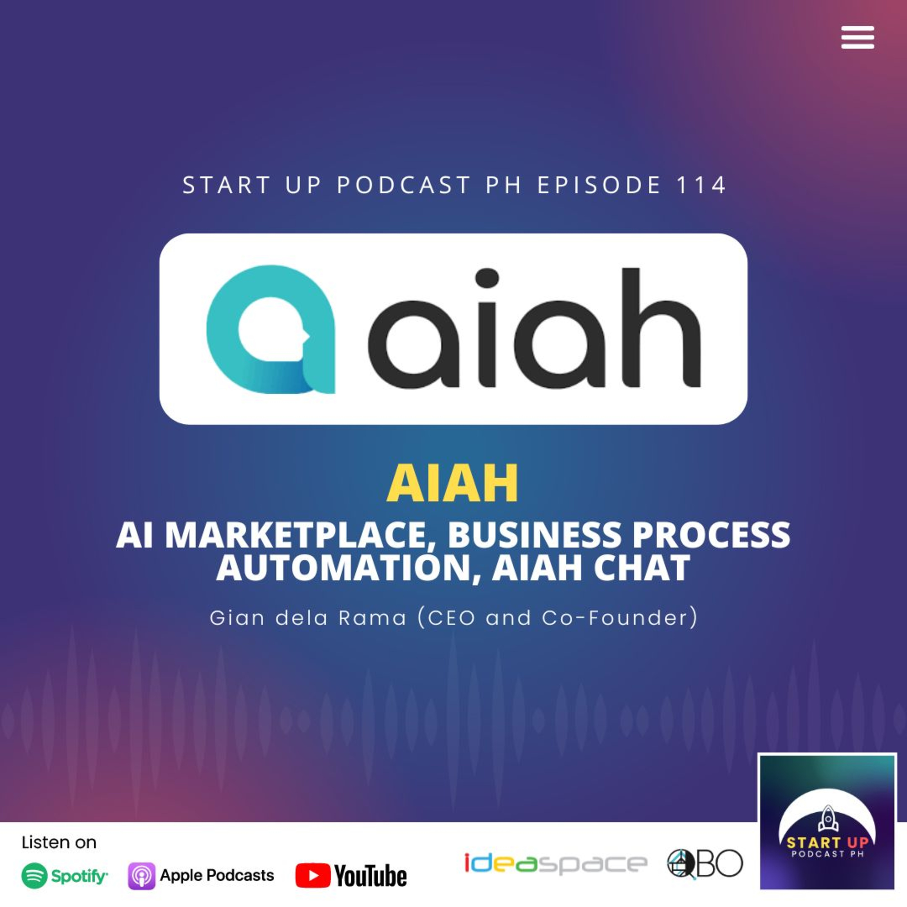 Start Up#114: Aiah - AI Marketplace, Business Process Automation, Aiah Chat