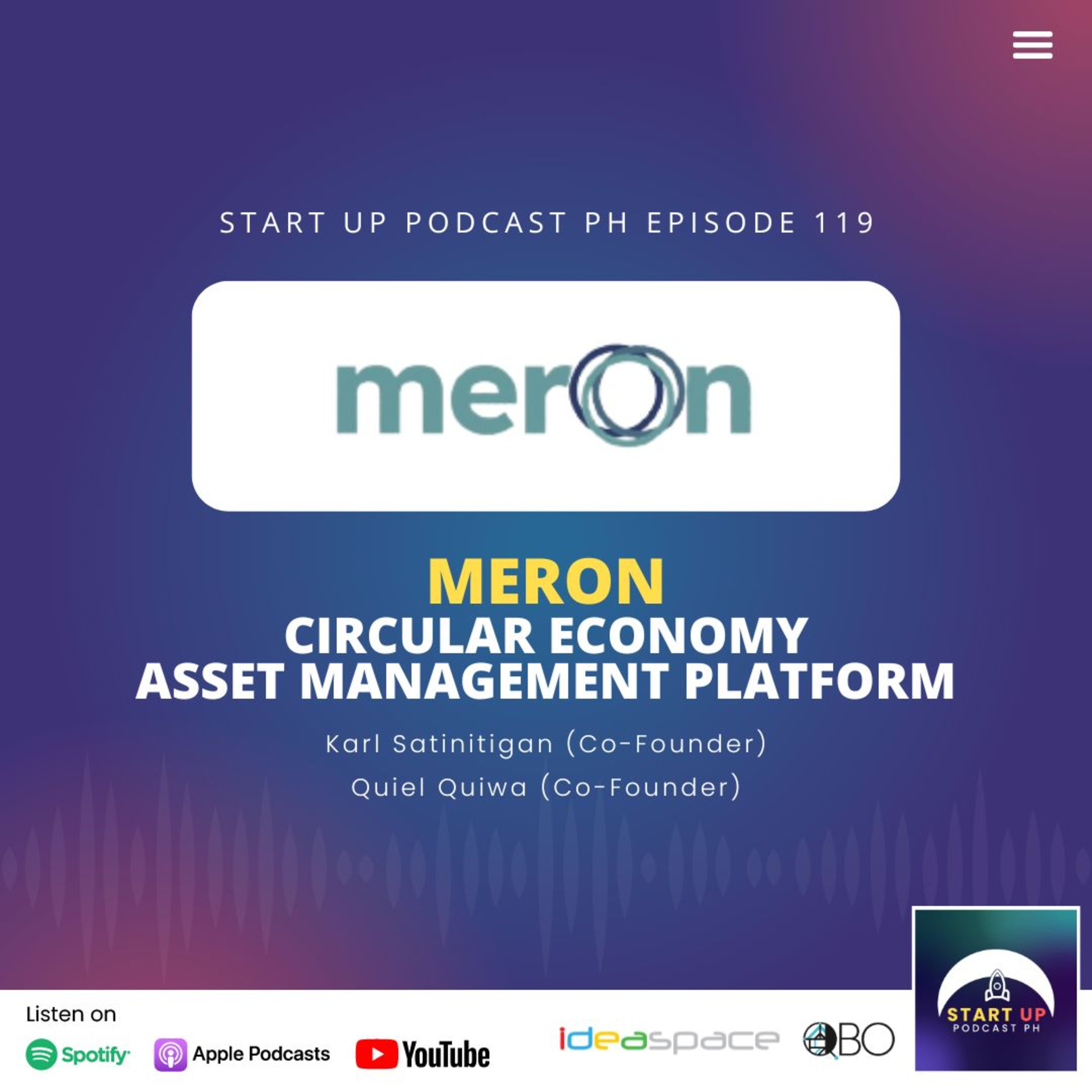 Start Up #119: Meron - Circular Economy Asset Management Platform