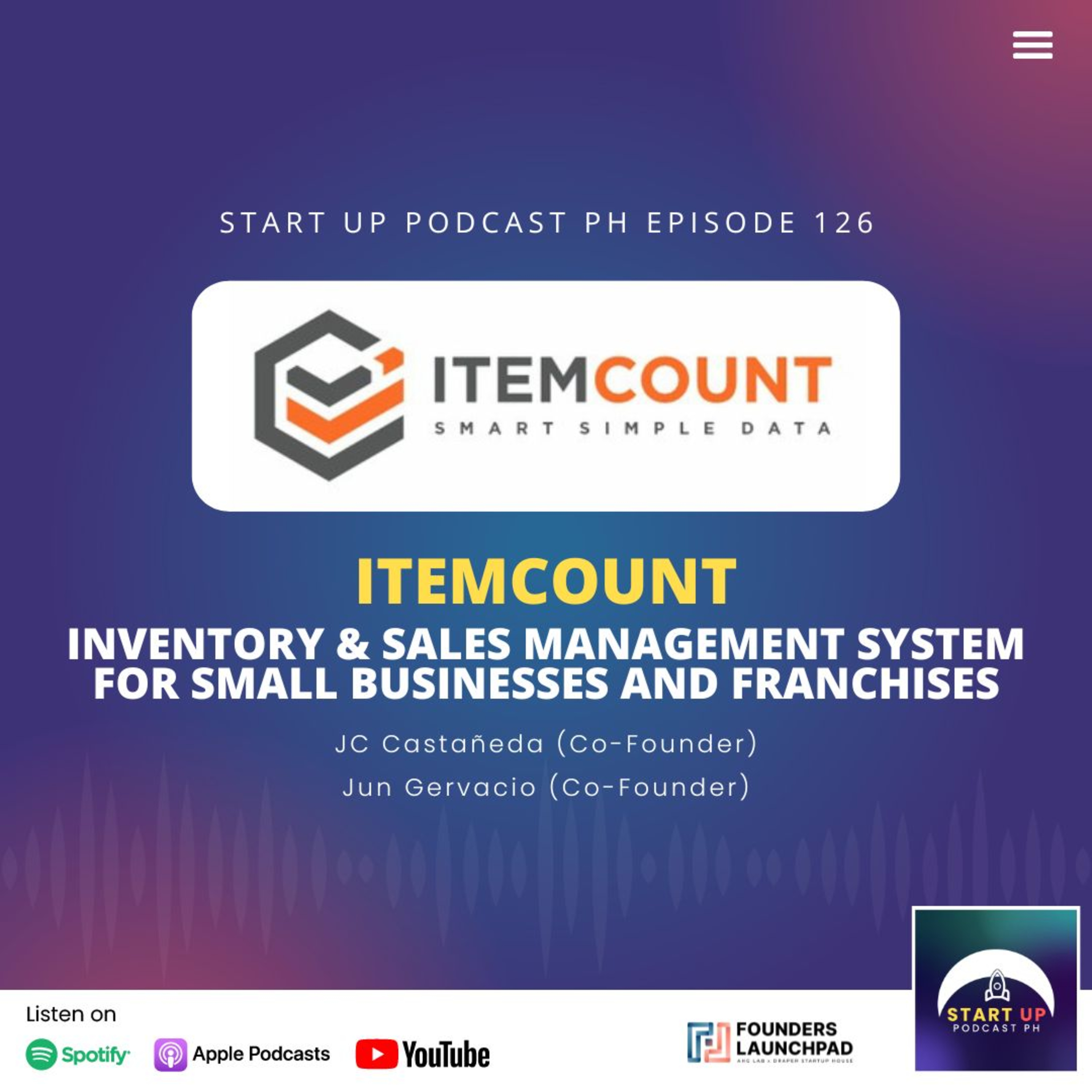 Start Up #126: Itemcount - Inventory & Sales Management System for Small Businesses and Franchises