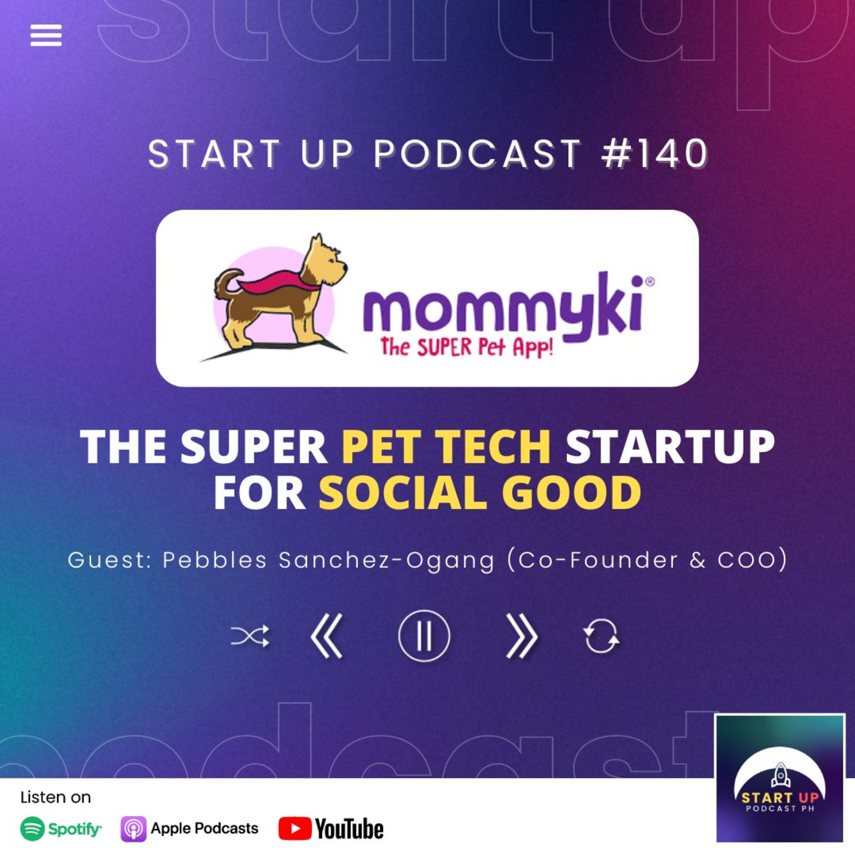Start Up #140: Mommyki - The Super Pet Tech Startup for Social Good