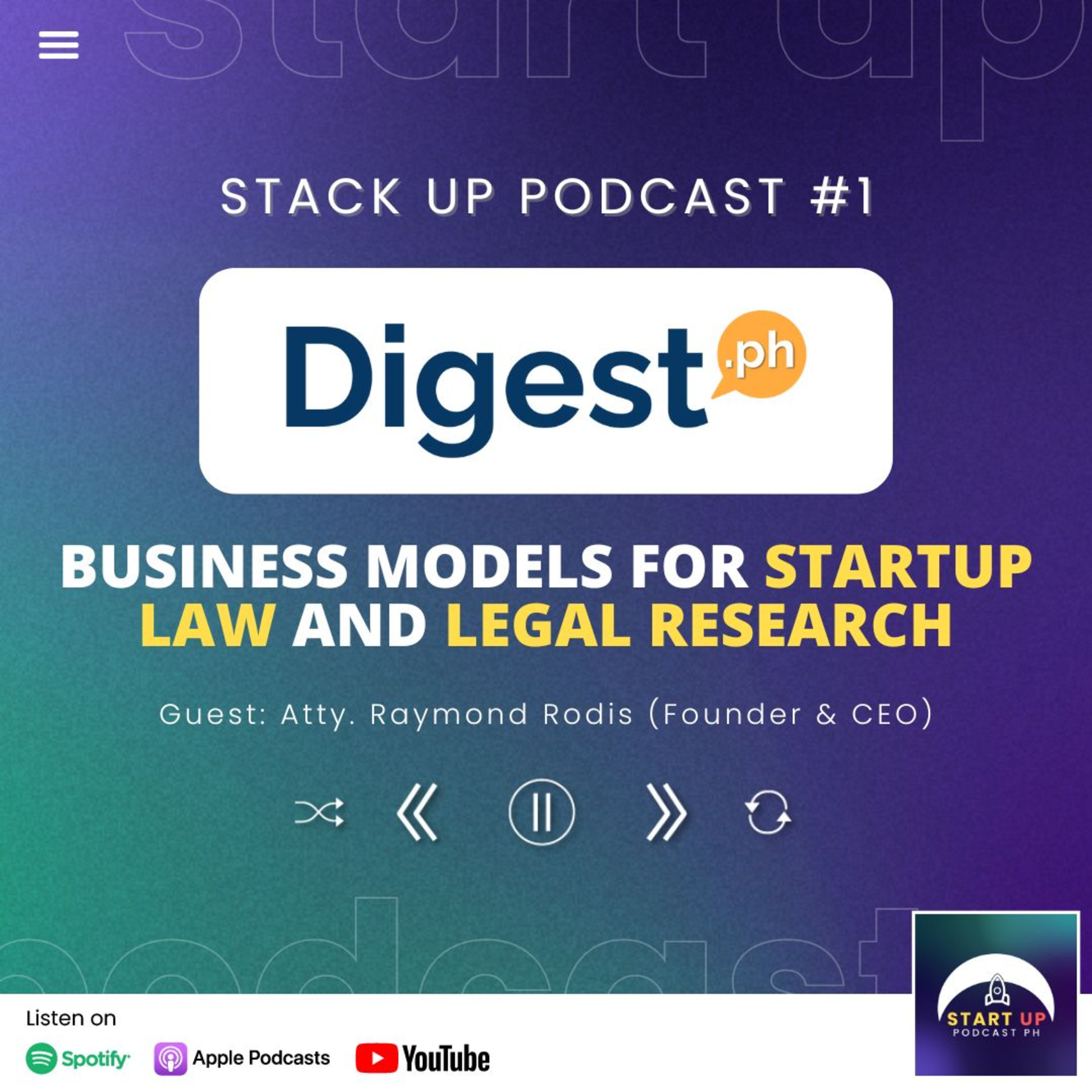 Stack Up #1: Digest PH - Business Models for Startup Law and Legal Research