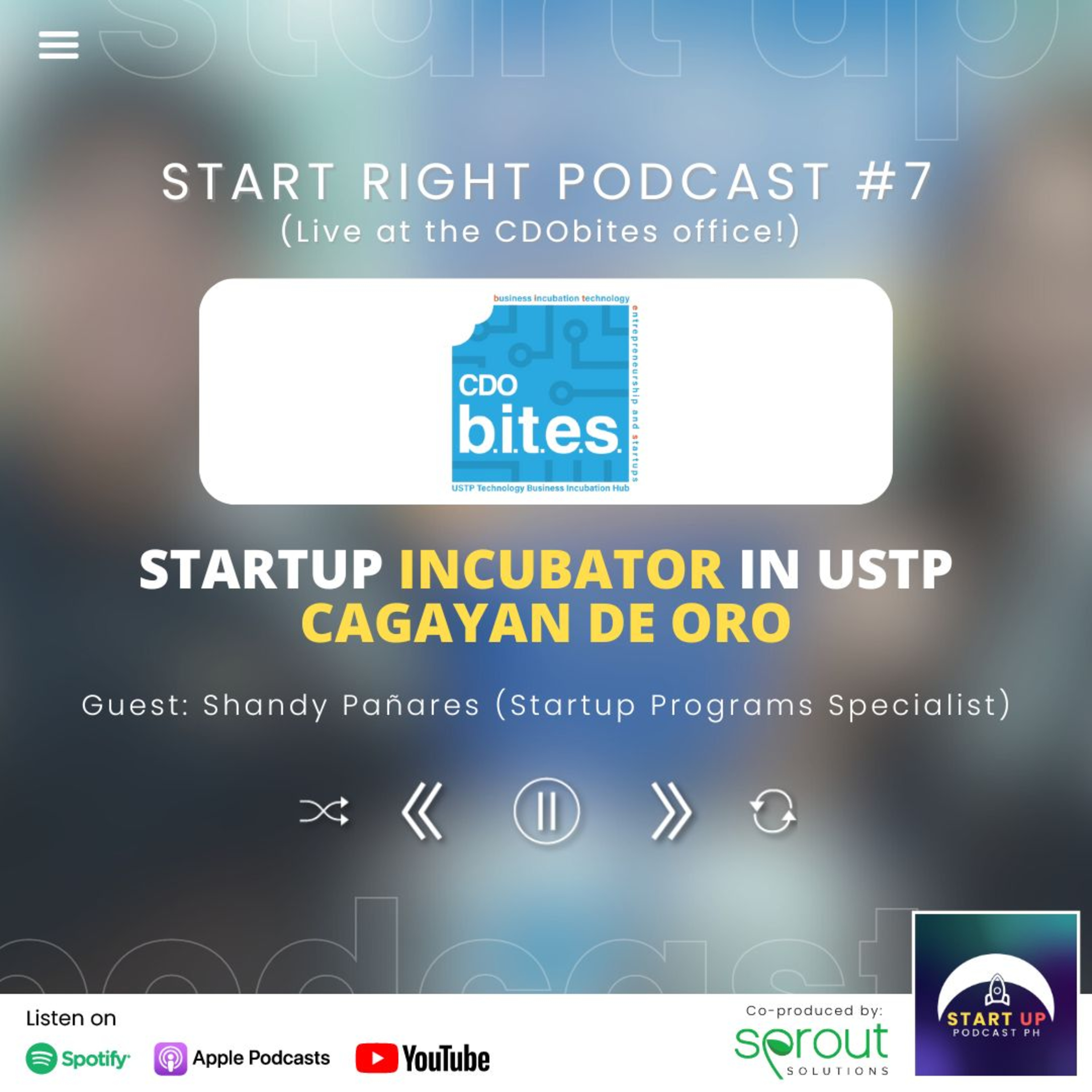 Start Right #7 (LIVE): CDObites - Startup Incubator in USTP Cagayan de Oro