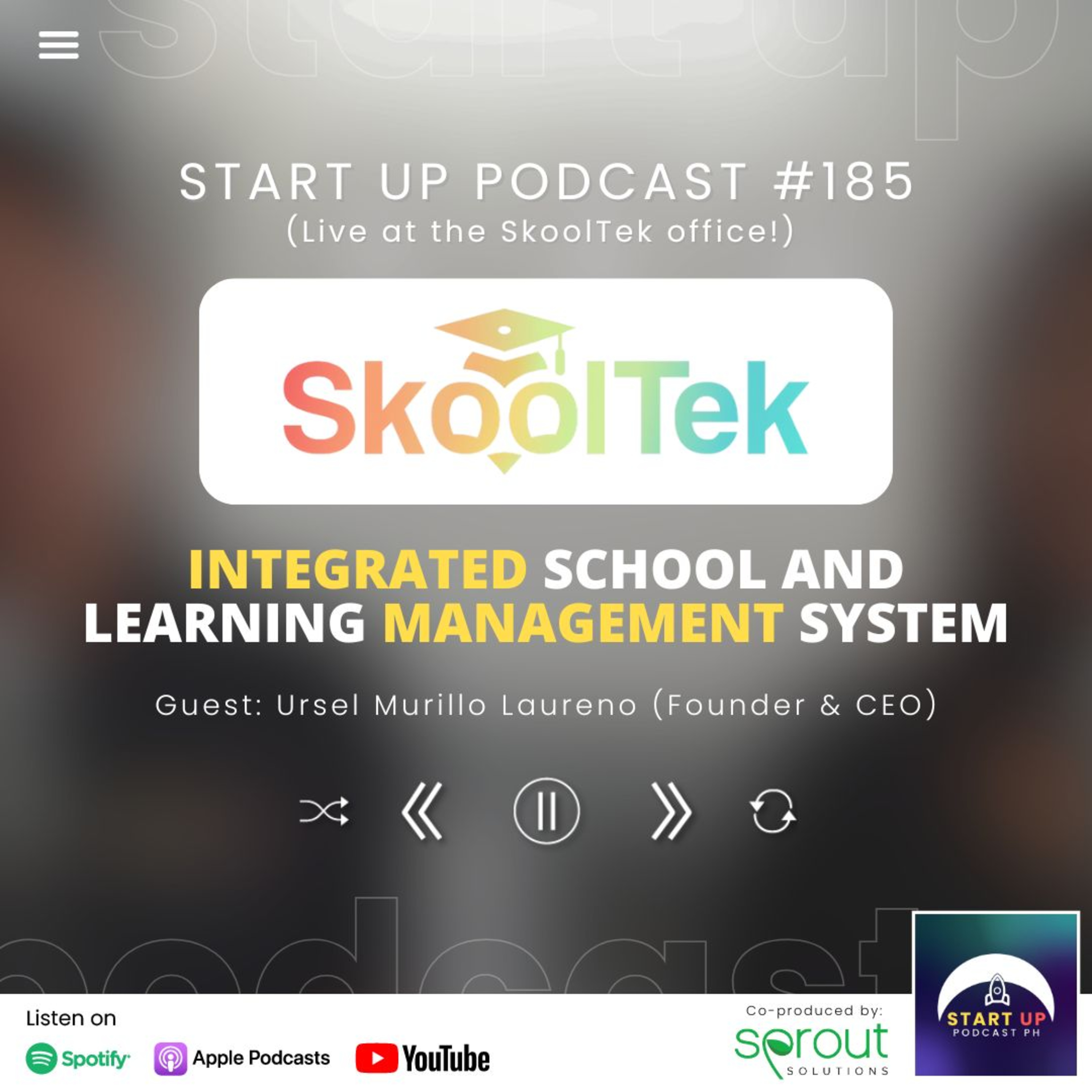 Start Up #185 (LIVE): SkoolTek - Integrated School and Learning Management System