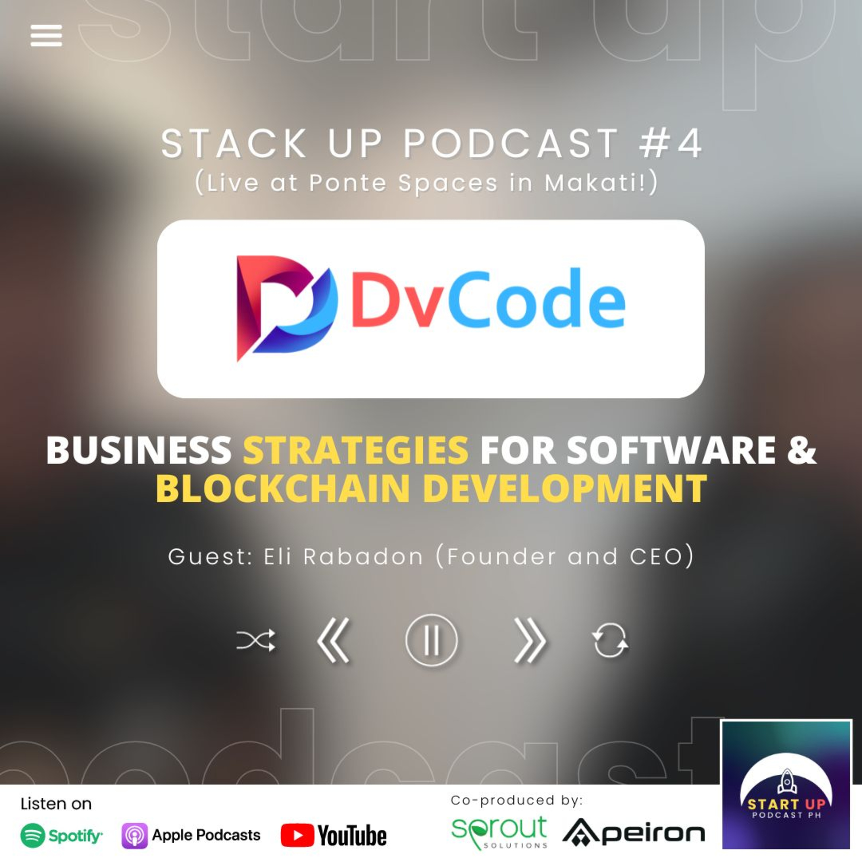 Stack Up #4 (LIVE): DvCode Technologies - Business Strategies for Software & Blockchain Development