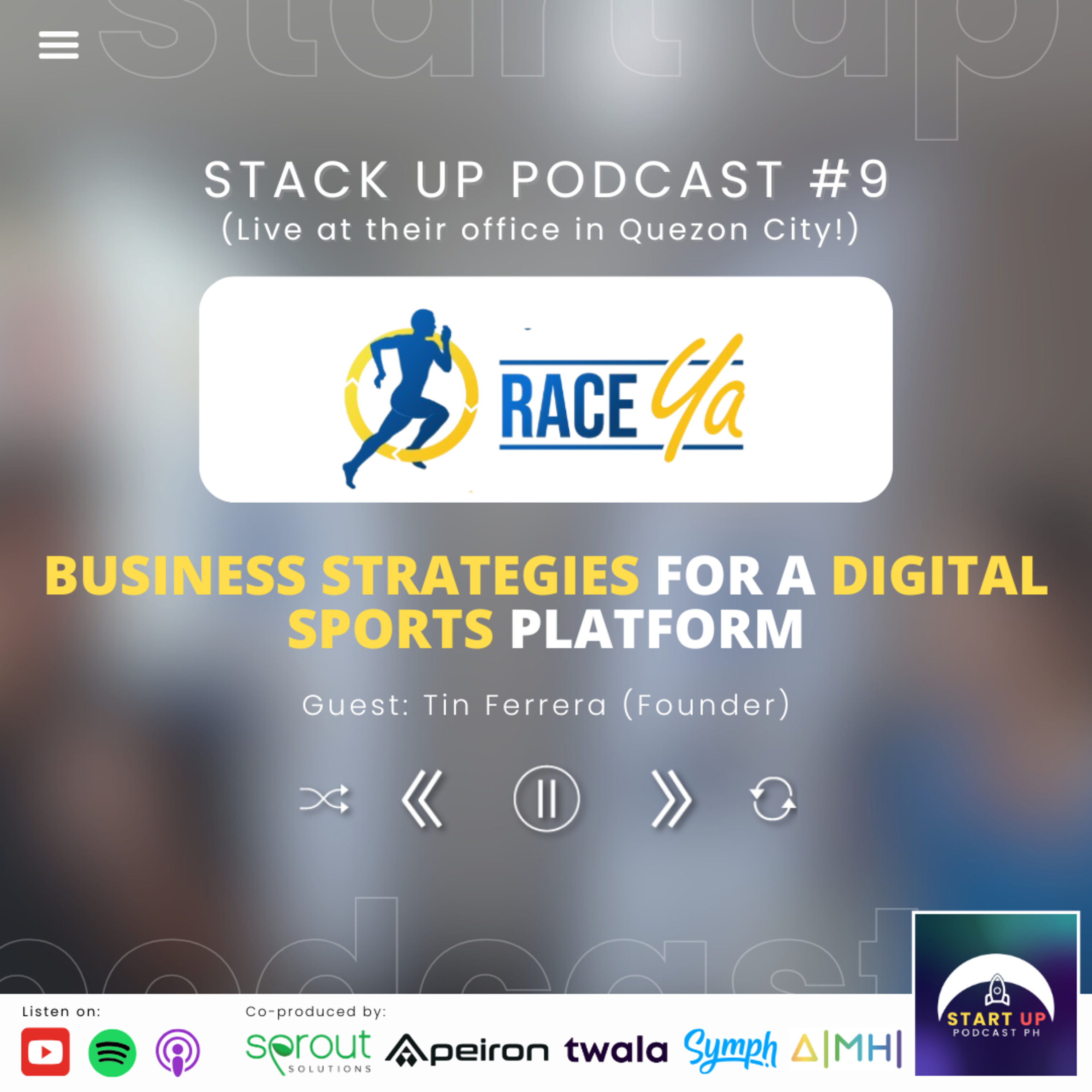 Stack Up #9 (LIVE): RaceYa - Business Strategies for a Digital Sports Platform