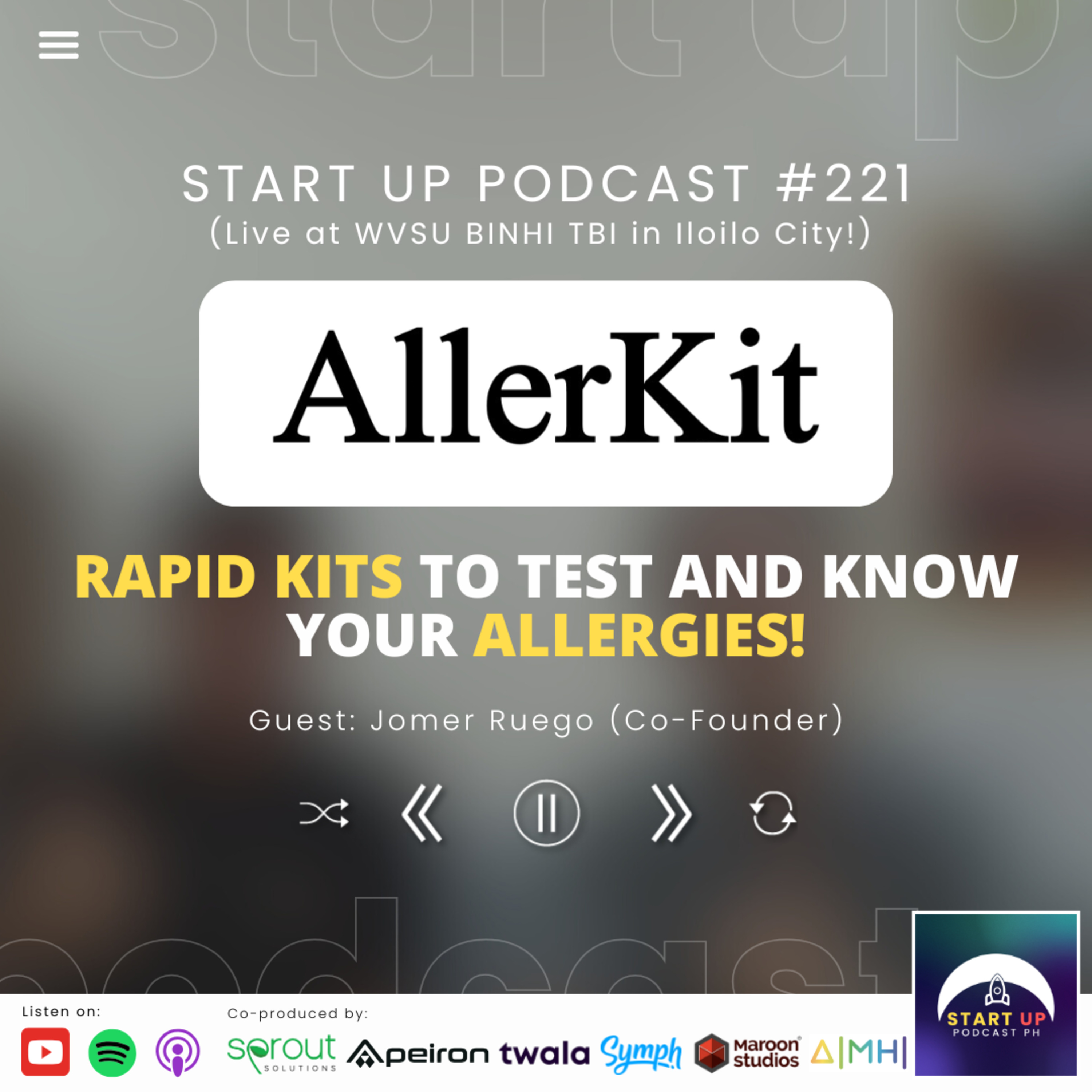 Start Up #221 (LIVE): AllerKit (Nutrilink) - Rapid Kits to Test and Know your Allergies!