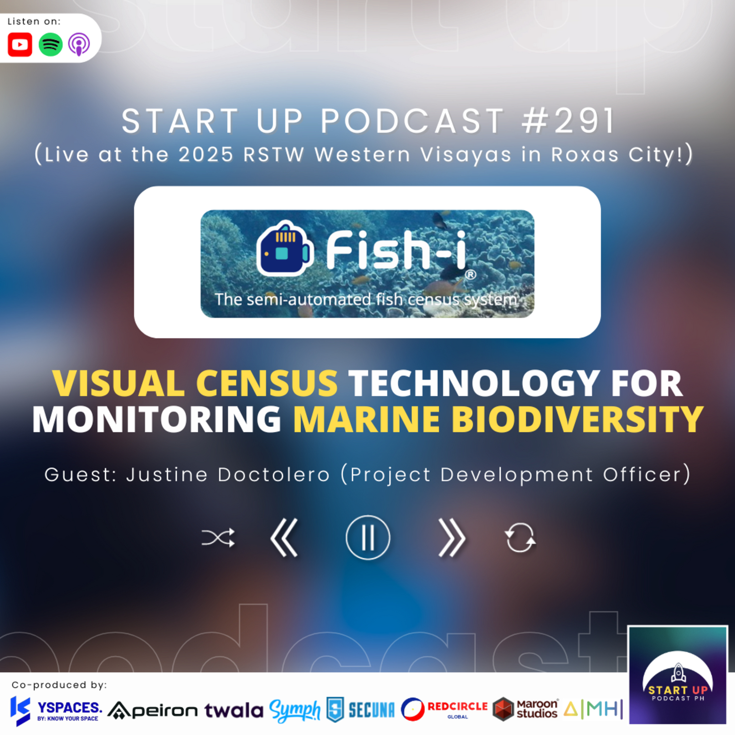 Start Up #291: Fish-i - Visual Census Technology for Monitoring Marine Biodiversity episode artwork