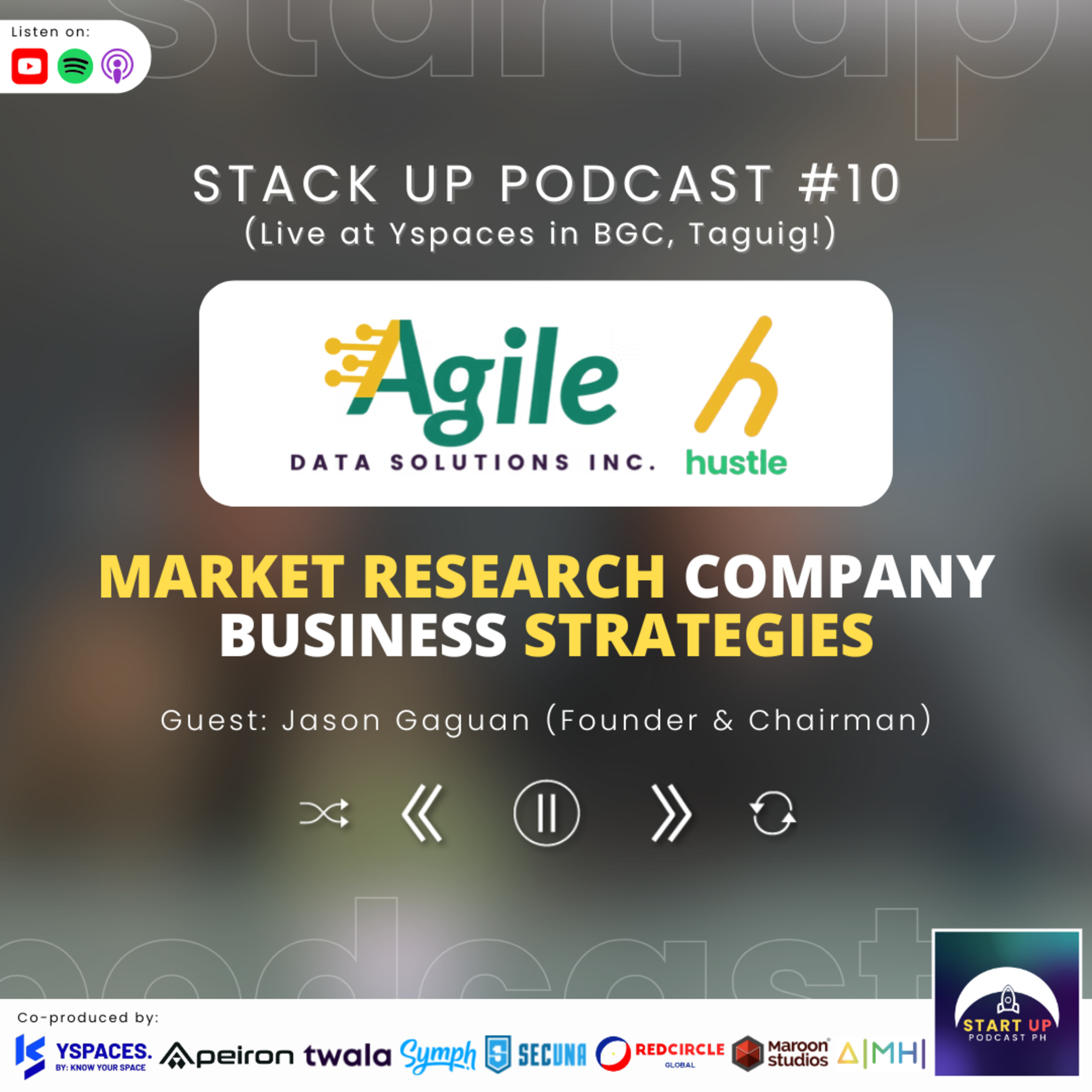 Stack Up #10: Agile Data Solutions (Hustle PH) - Market Research Company Business Strategies episode artwork