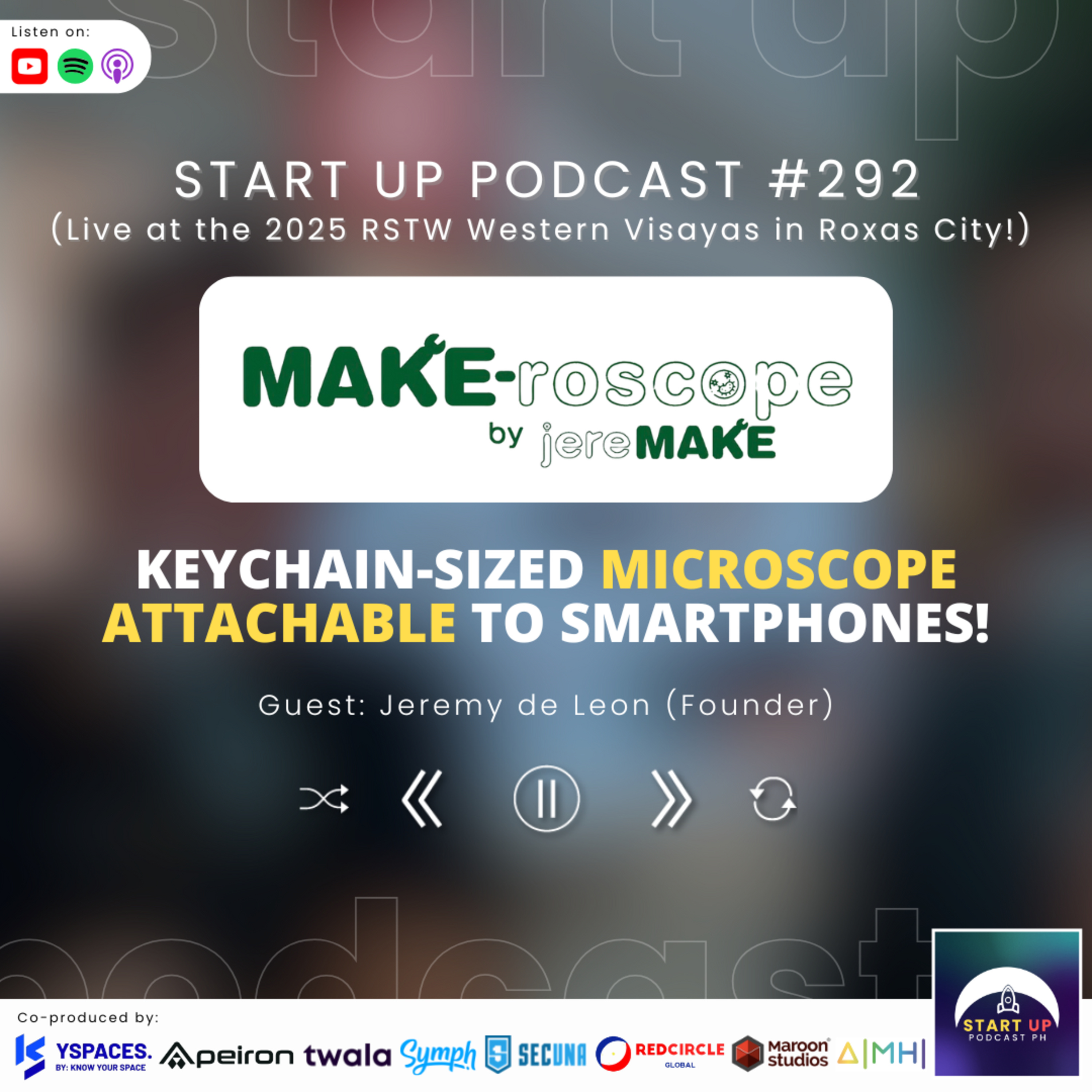 Start Up #292: Make-roscope by Jeremake - Keychain-sized Microscope Attachable to Smartphones!
