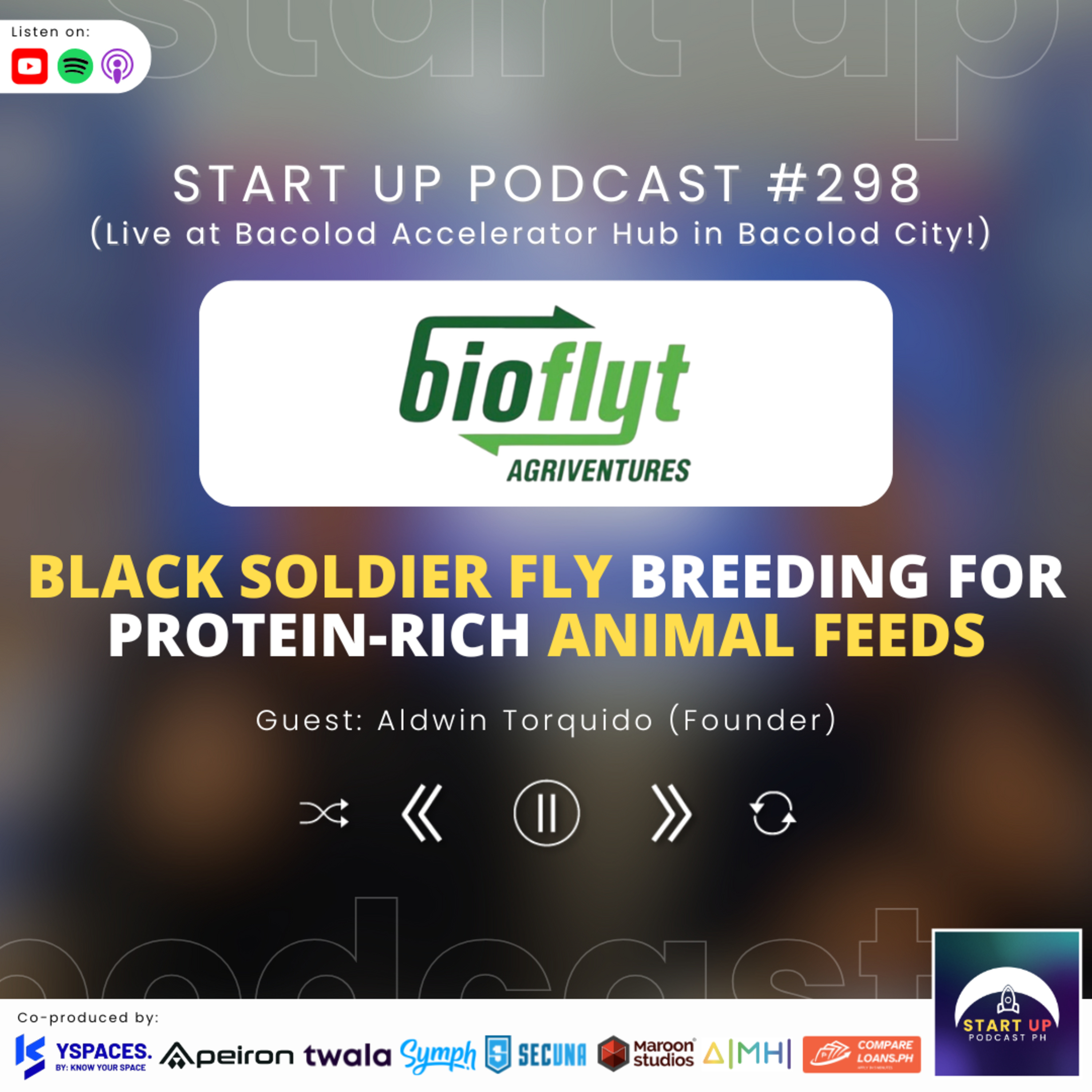 Start Up #298: Bioflyt Agriventures - Black Soldier Fly Breeding for Protein-Rich Animal Feeds episode artwork
