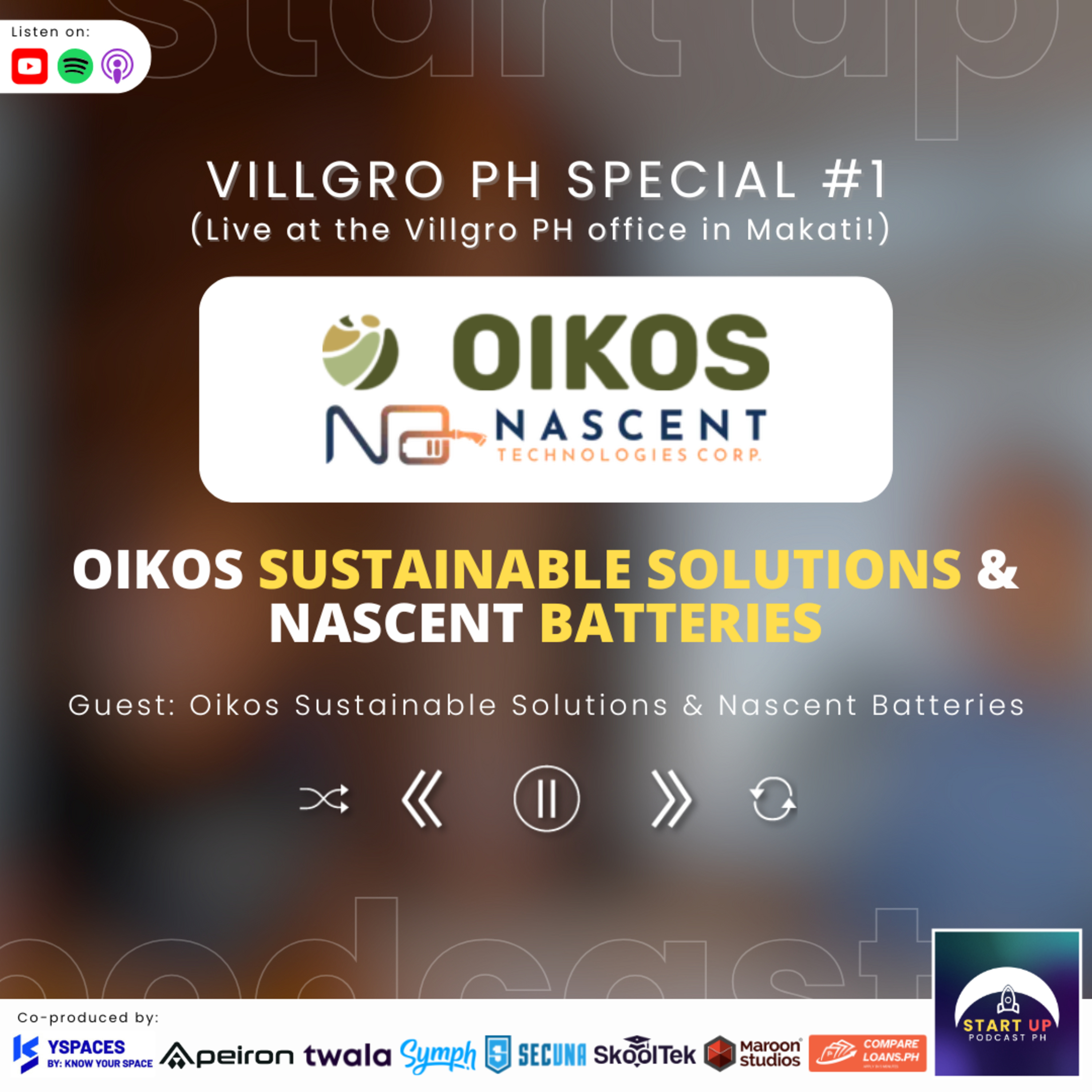 Villgro PH Special #1: Oikos Sustainable Solutions & Nascent Batteries (Climate Entrepreneur Series) episode artwork