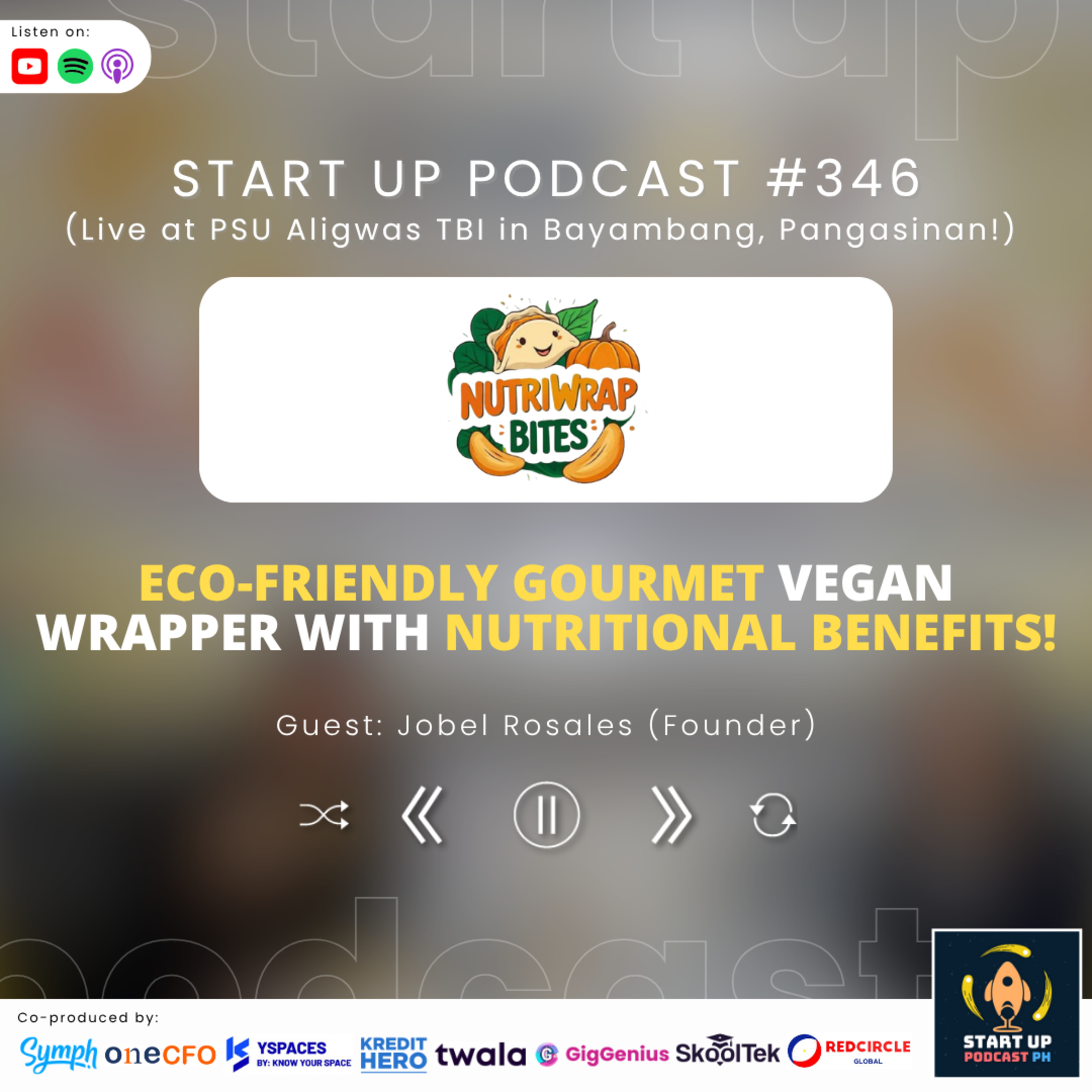 Start Up #346: NutriWrap Bites - Eco-Friendly Gourmet Vegan Wrapper with Nutritional Benefits! episode artwork
