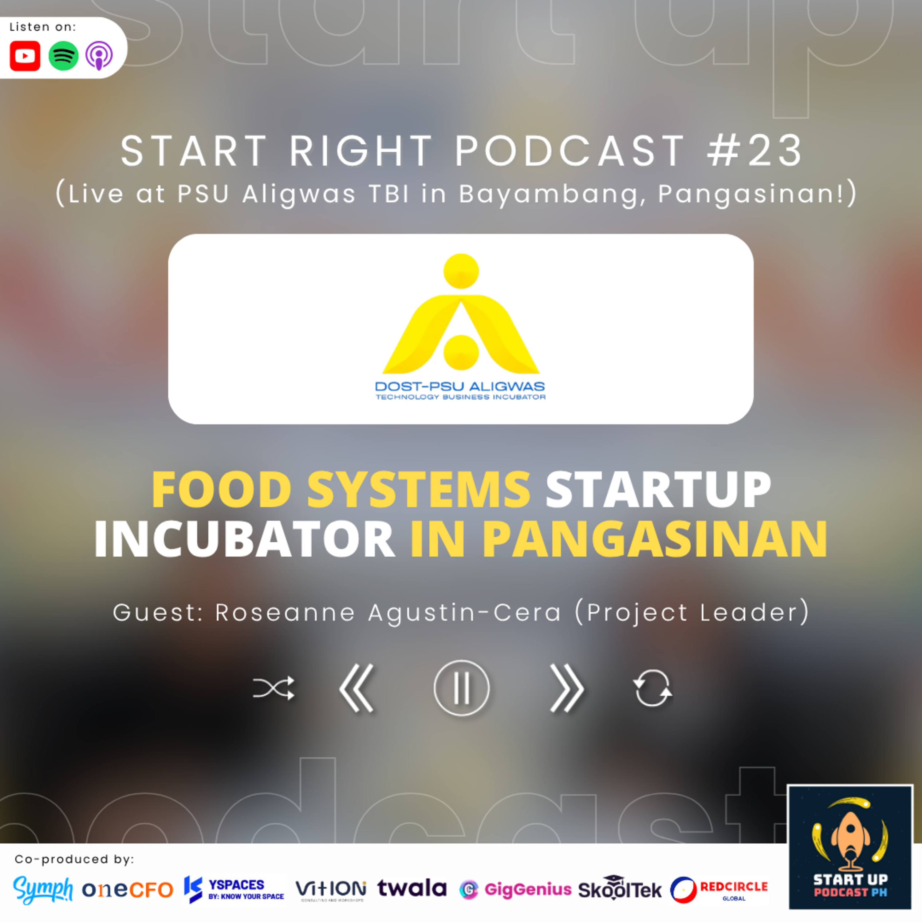 Start Right #23: PSU Aligwas TBI - Food Systems Startup Incubator in Pangasinan