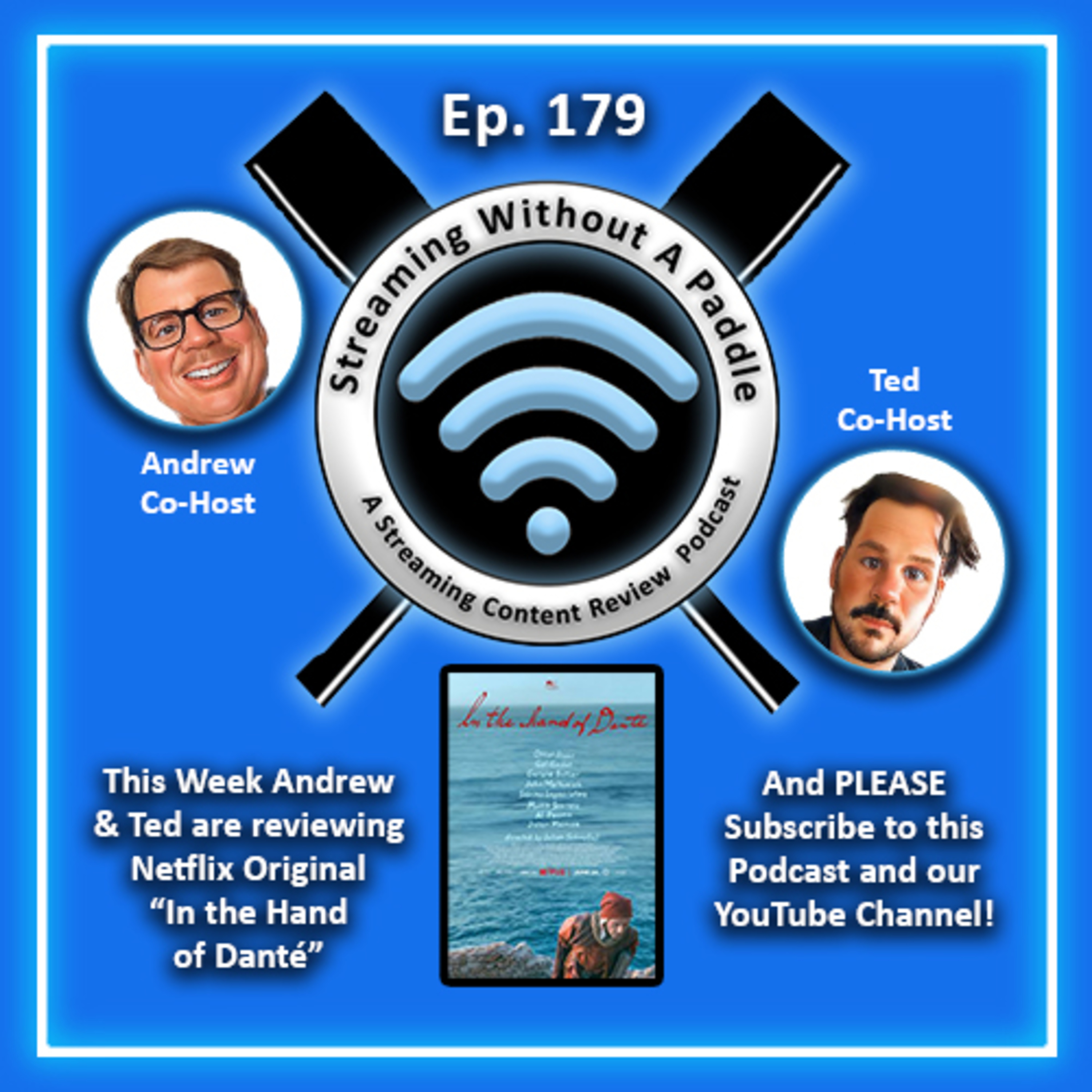 Ep. 179 Review of "Roommates" & "In the Hand of Dante" episode artwork