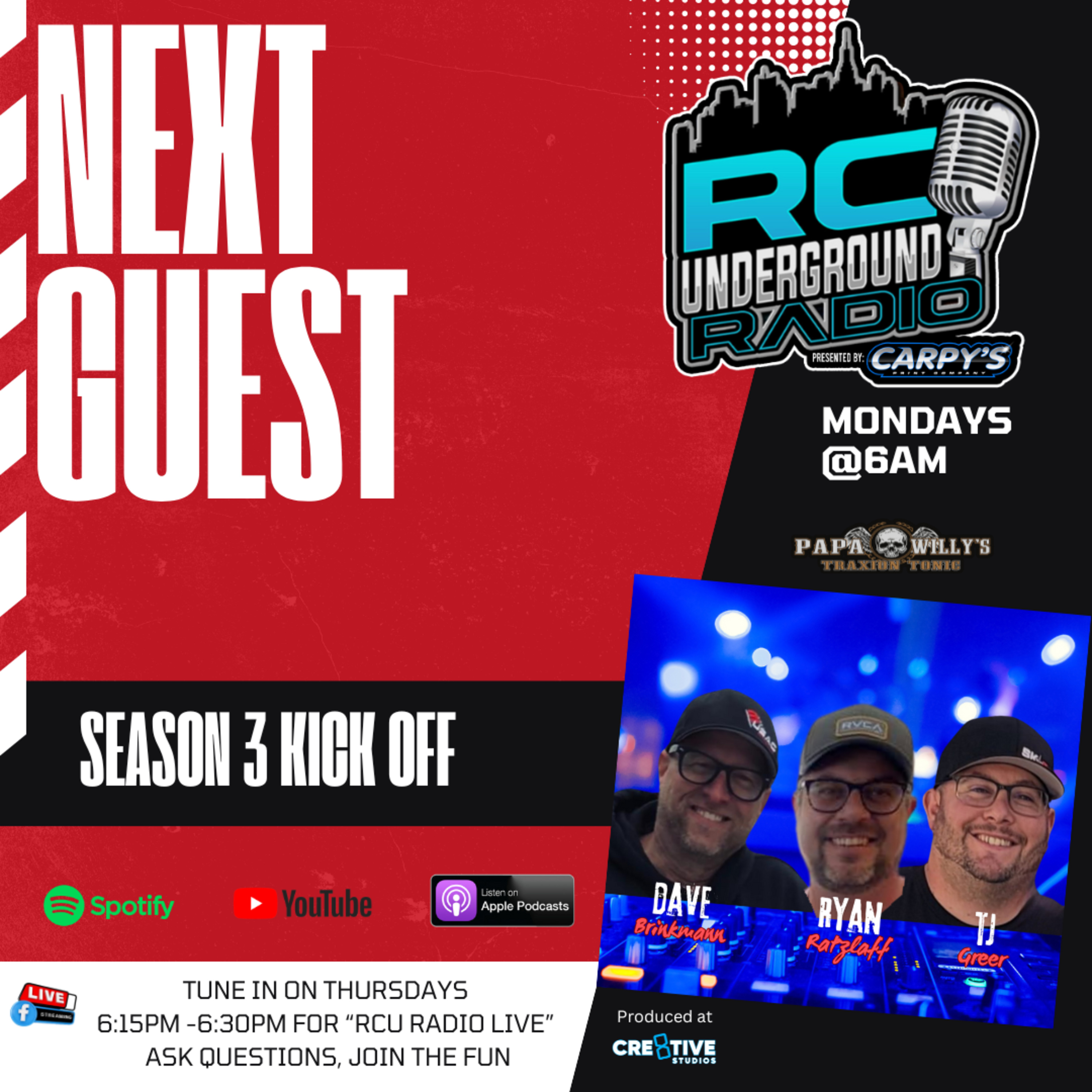 RC Underground Radio: Season 3 Kickoff - Revving Up towards 100 Episodes episode artwork