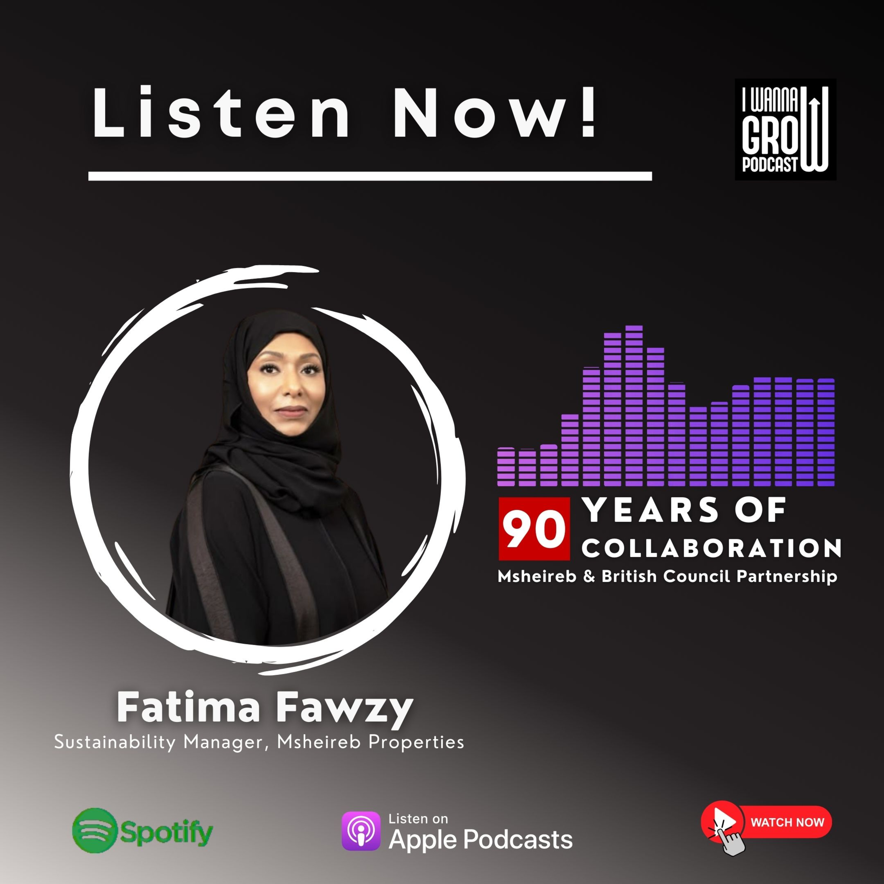 90 Years of British Council: Fatima Fawzy on Msheireb Properties Collaboration episode artwork