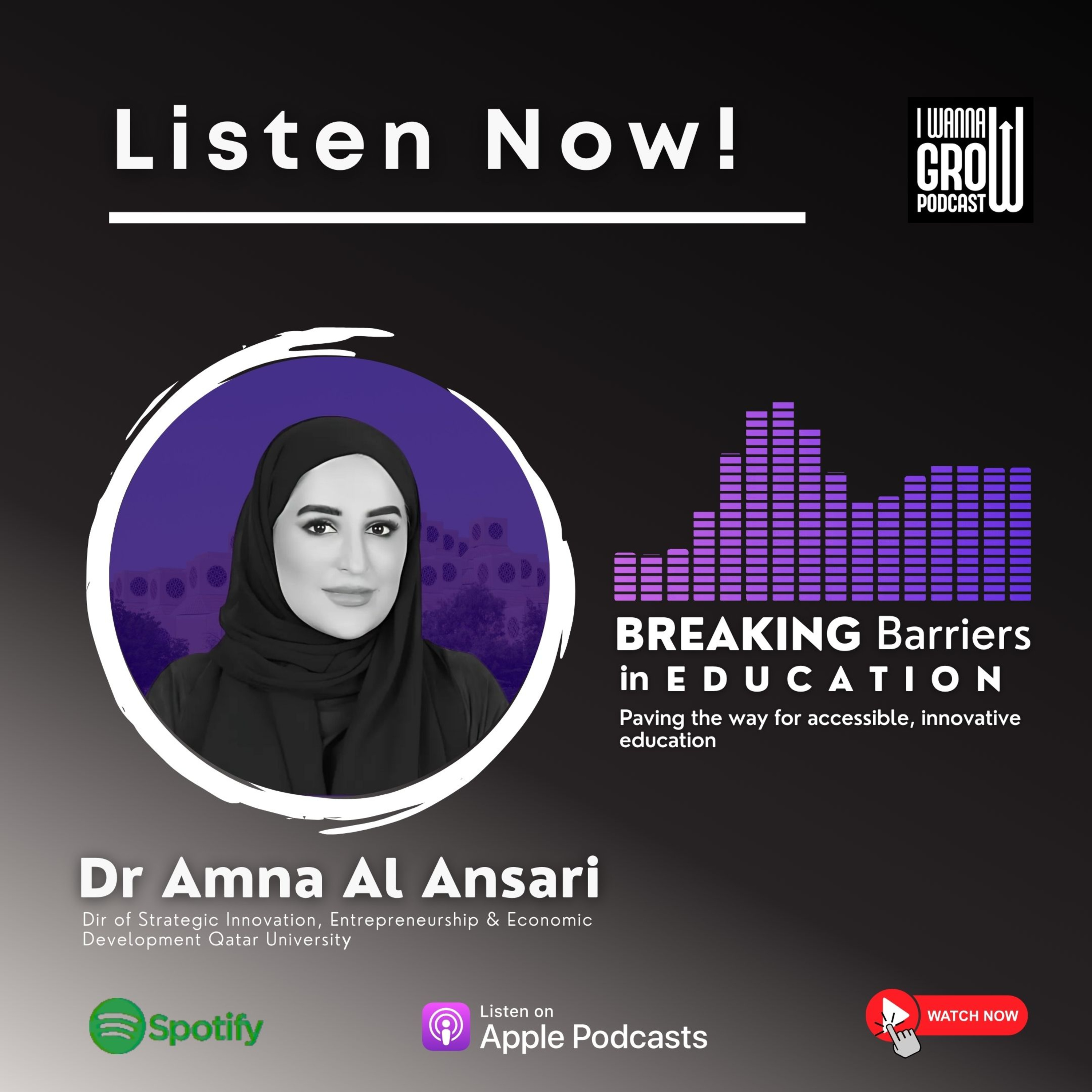 How is Dr Amna Al Ansari Driving Leadership, Growth & Innovation at Qatar University? episode artwork