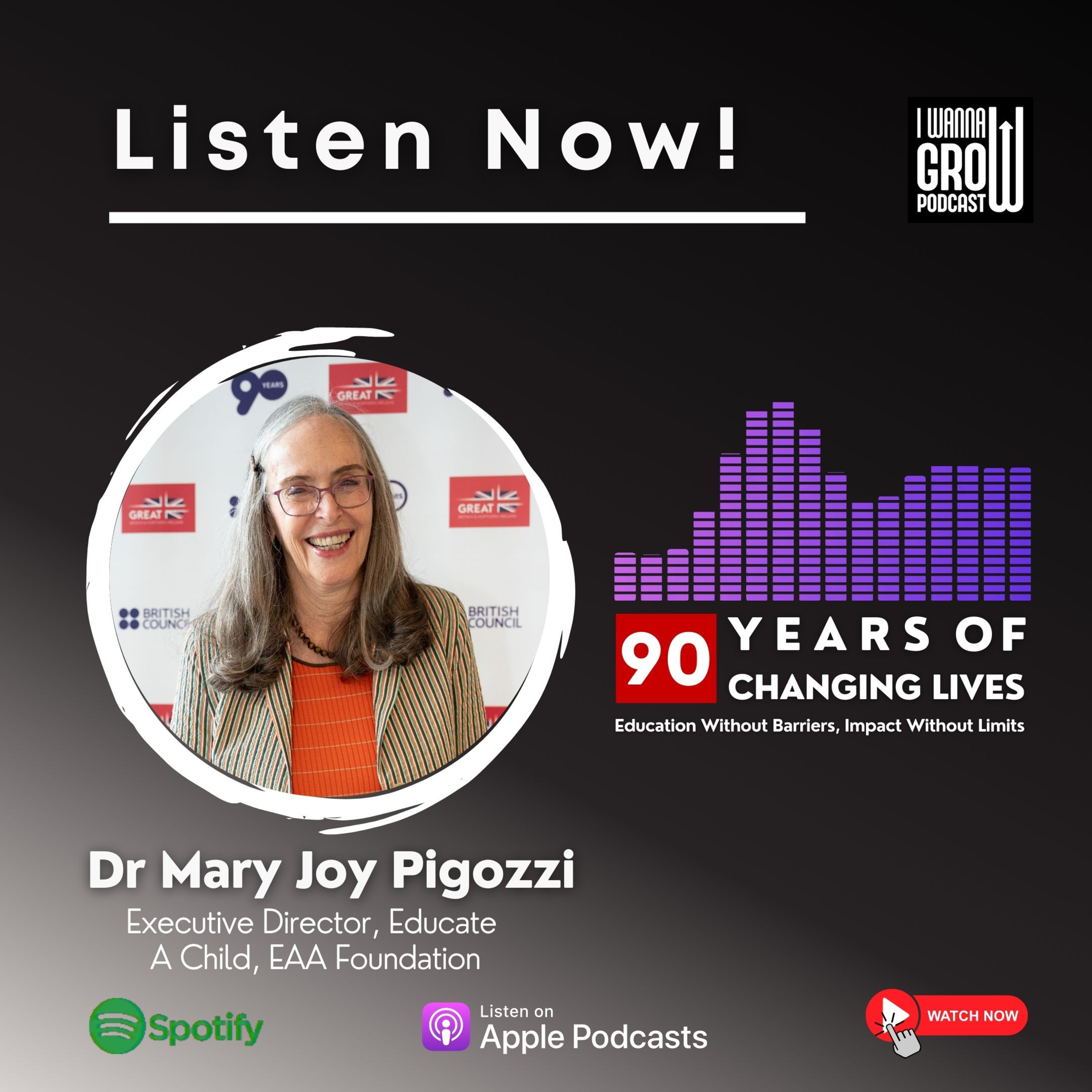 Dr Mary Joy Pigozzi’s Mission: Changing 12 Million Lives Through Education episode artwork
