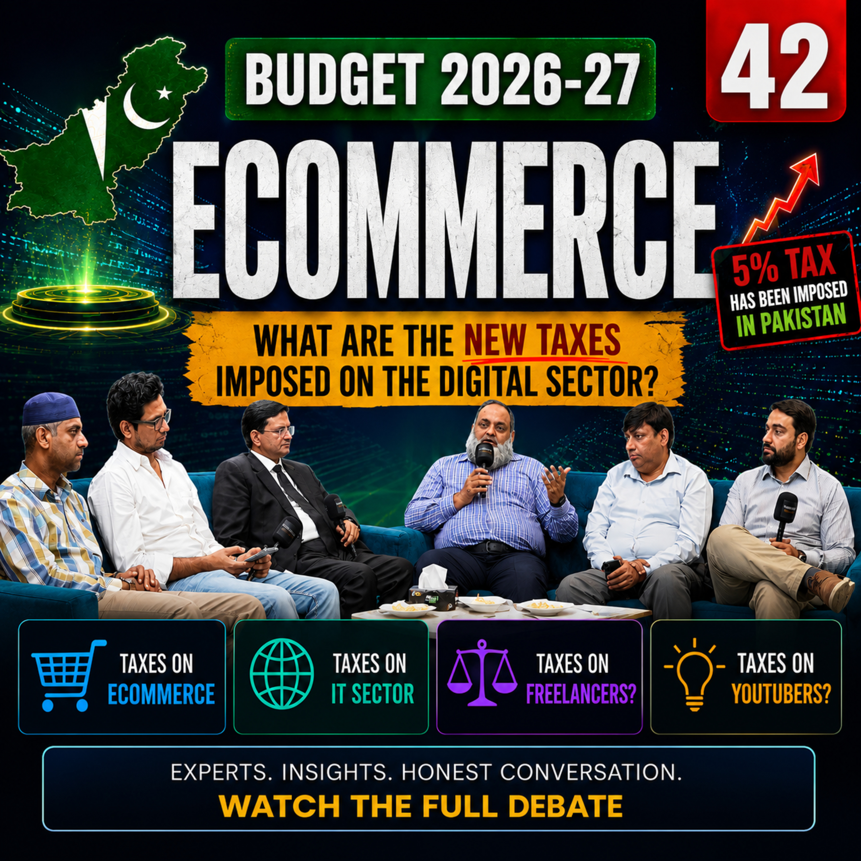 💰 𝐍𝐞𝐰 𝐄𝐜𝐨𝐦𝐦𝐞𝐫𝐜𝐞, 𝐘𝐨𝐮𝐓𝐮𝐛𝐞𝐫 & 𝐅𝐫𝐞𝐞𝐥𝐚𝐧𝐜𝐞𝐫 𝐓𝐚𝐱𝐞𝐬 𝐢𝐧 𝐏𝐚𝐤𝐢𝐬𝐭𝐚𝐧 | 𝐁𝐮𝐝𝐠𝐞𝐭 𝟐𝟎𝟐𝟔-𝟐𝟕