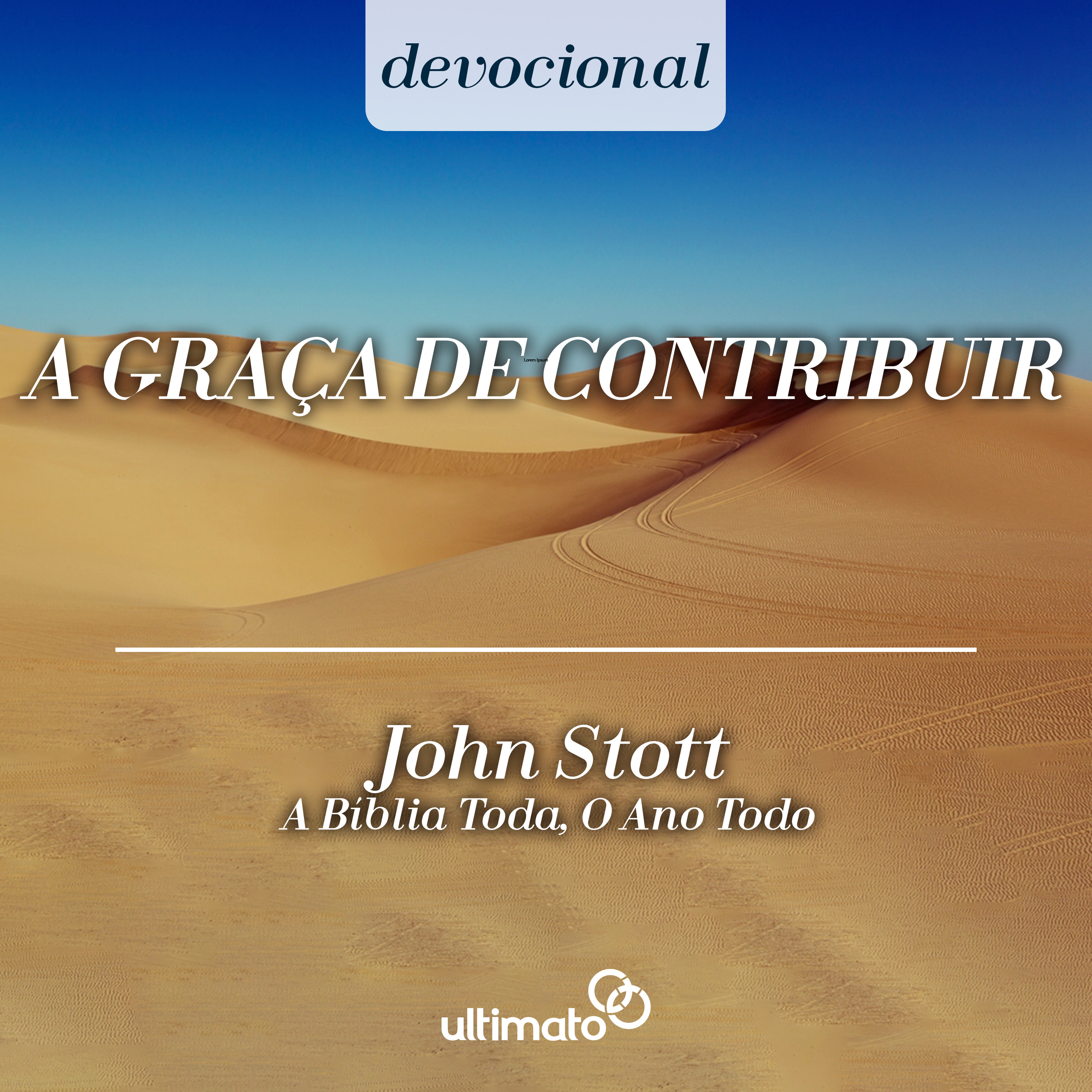 A graça de contribuir