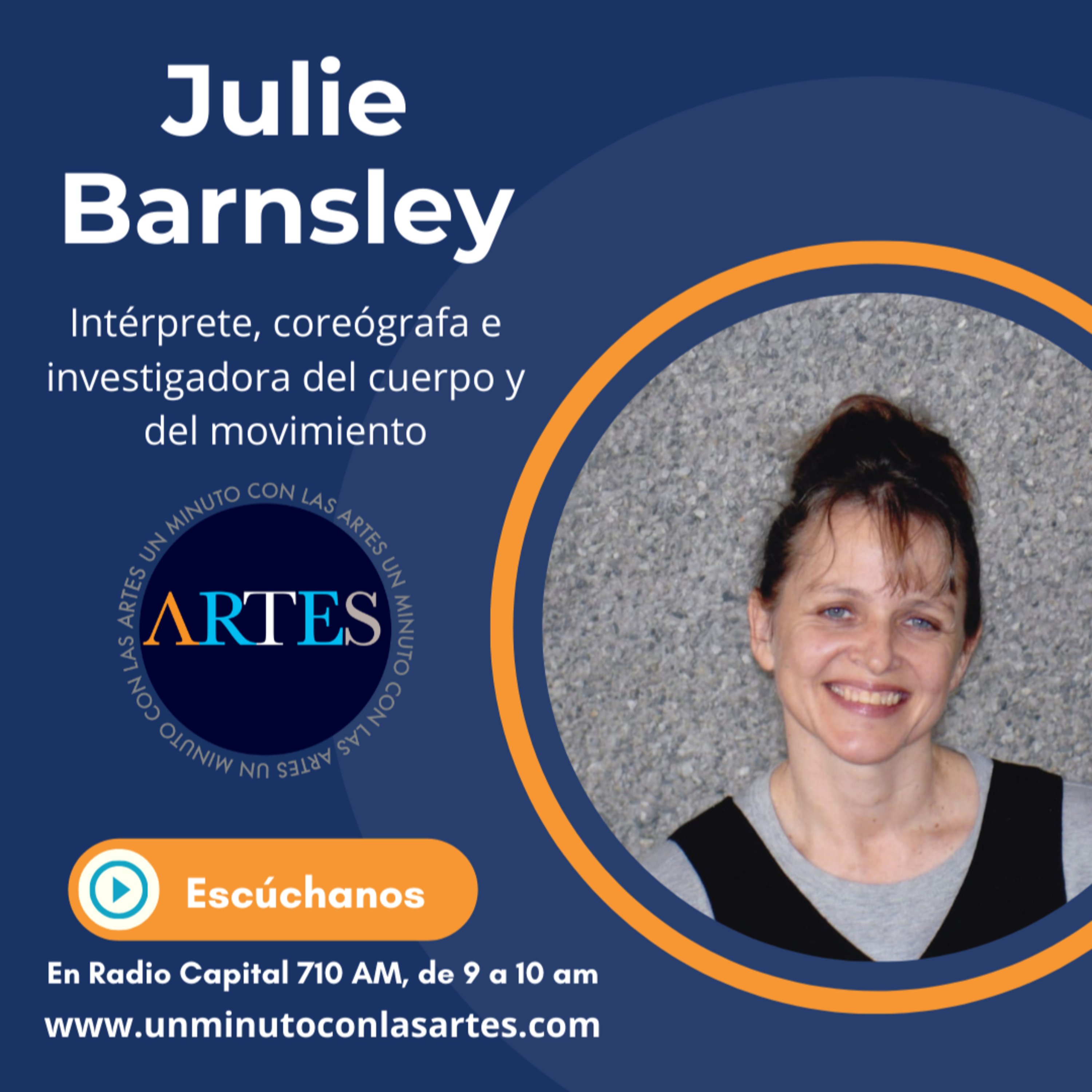 La maestra de la danza moderna y posmoderna, Julie Barnsley en 1 minuto con las artes episode artwork