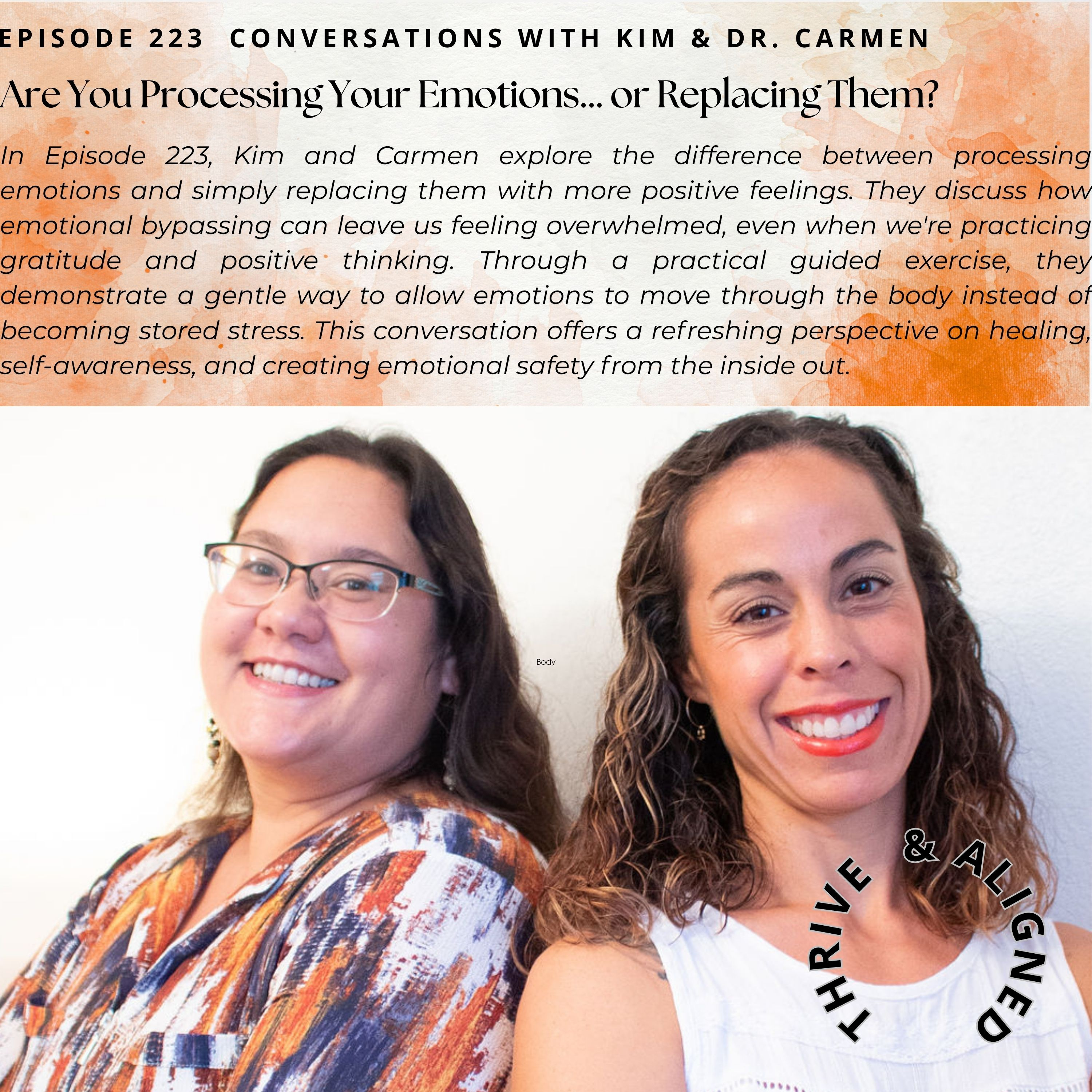 Episode 223: Are You Processing Your Emotions... or Replacing Them? episode artwork