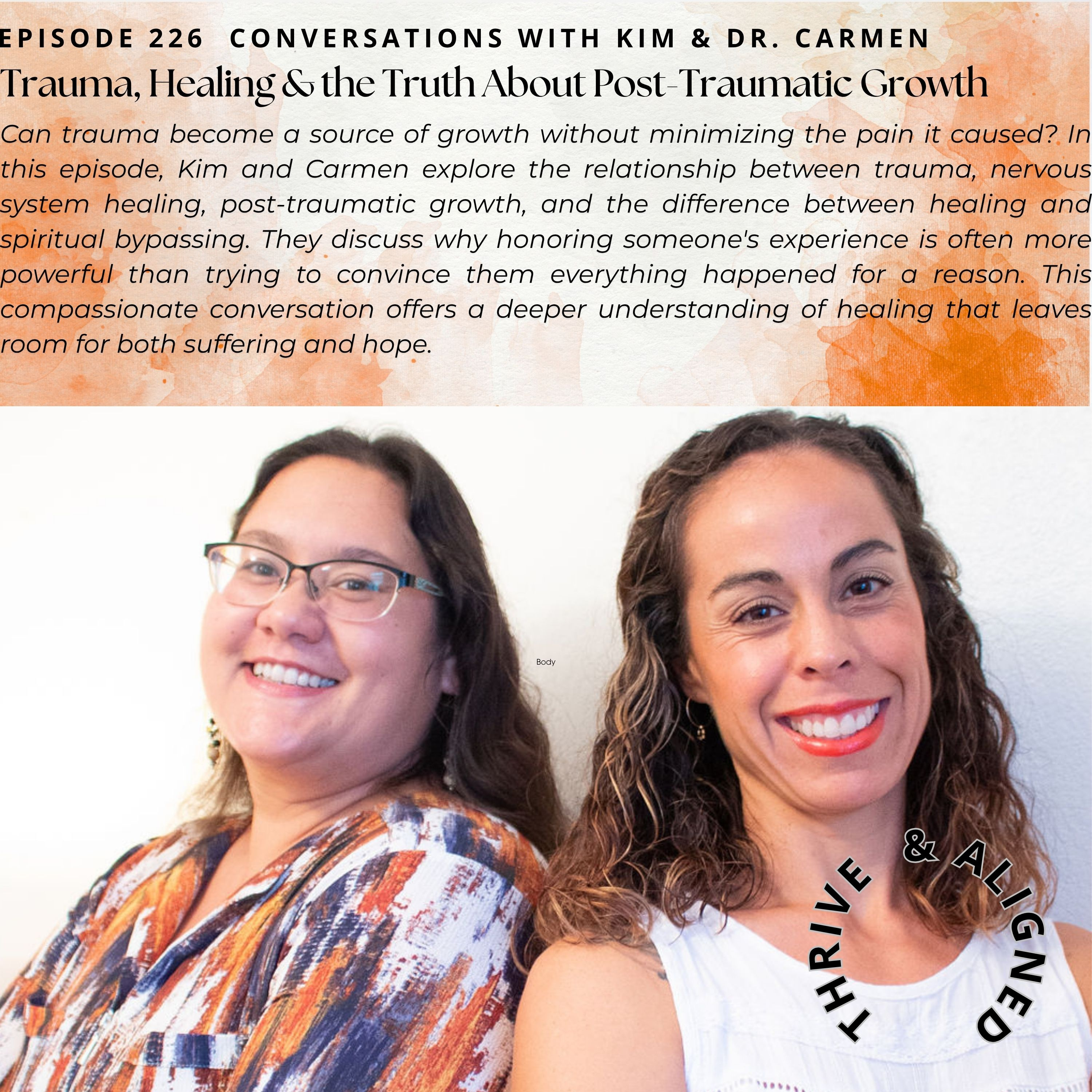 EP 226: Trauma, Healing & the Truth About Post-Traumatic Growth episode artwork