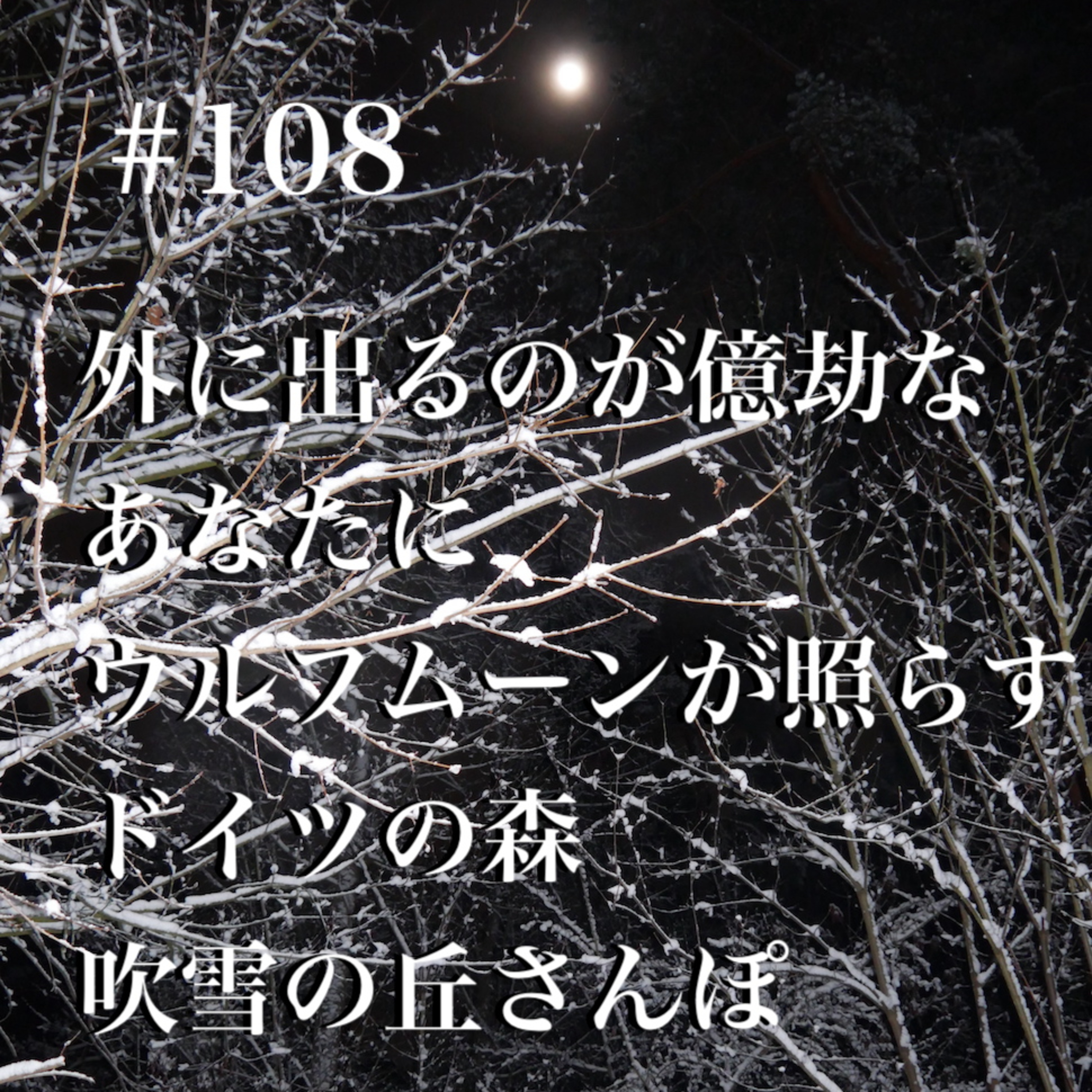 #108 外出が億劫なあなたに、満月が照らすドイツの森 吹雪の丘さんぽ episode artwork