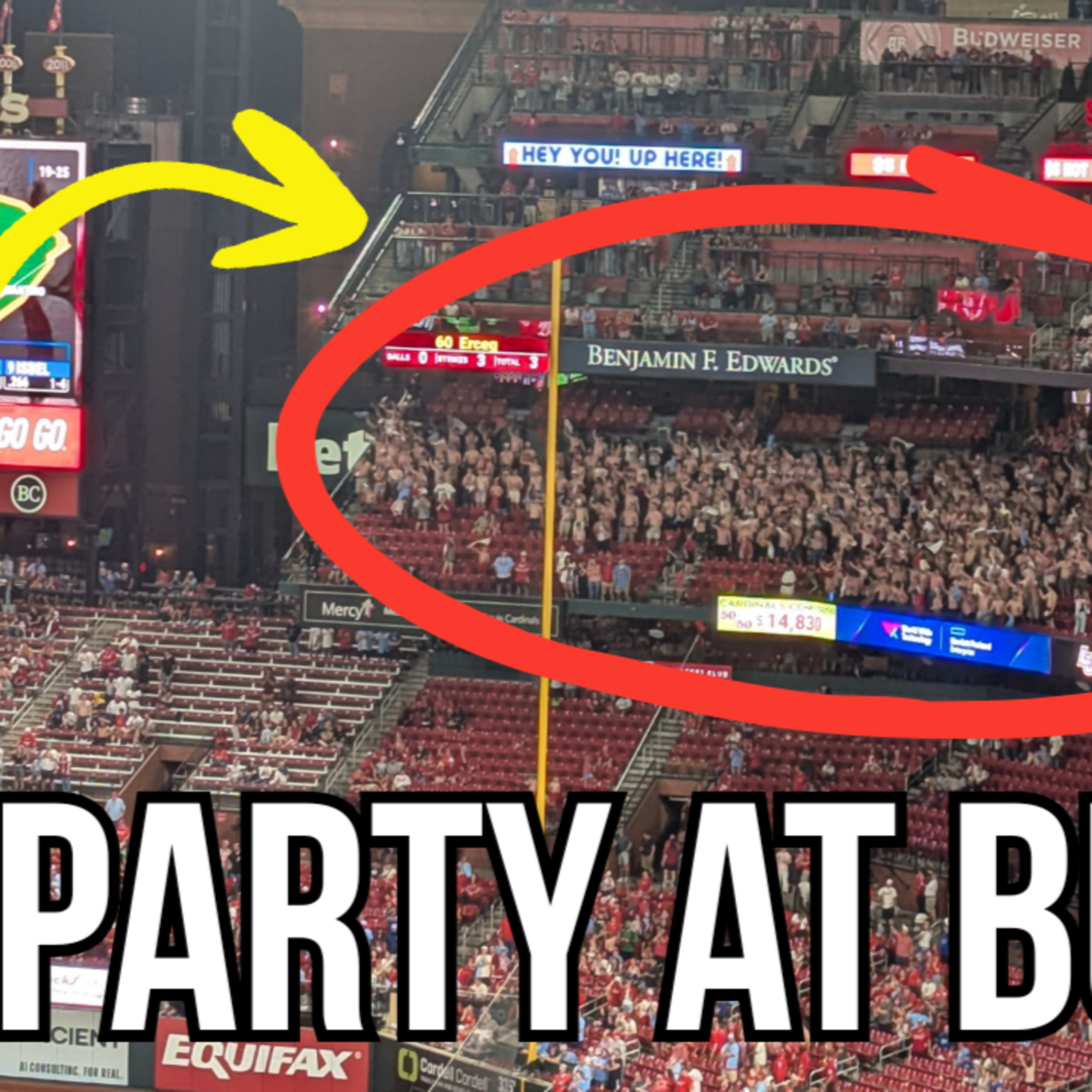 Ep. 911: Friday at Busch Stadium was A MOVIE! Pozo! Shirtless fans! PANDEMONIUM! 