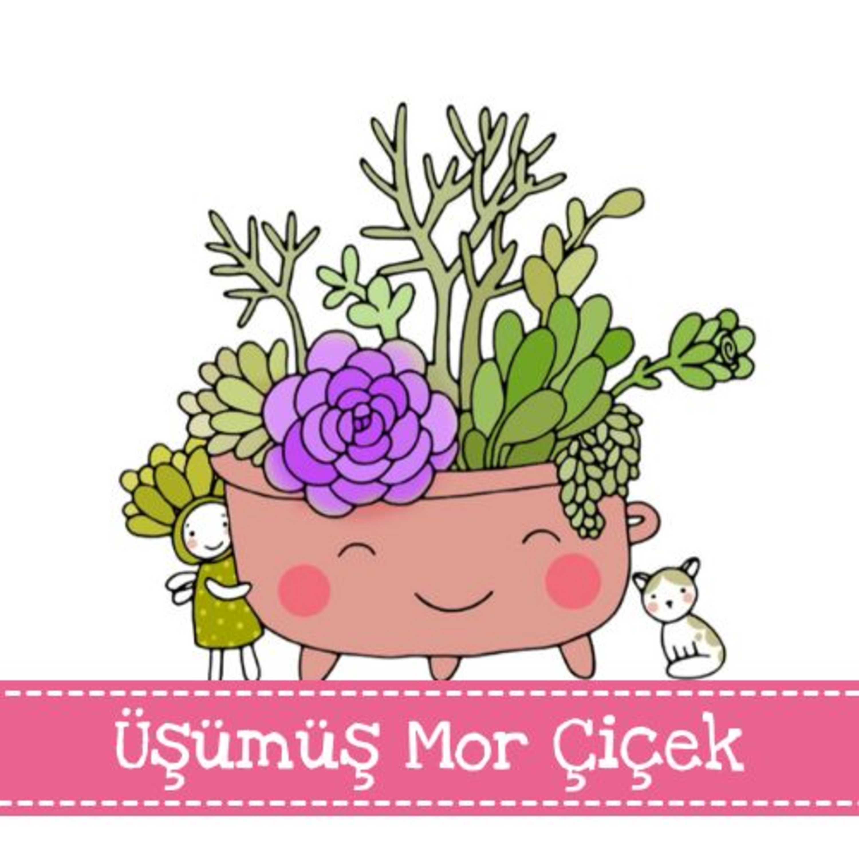 Üşümüş Mor Çiçek