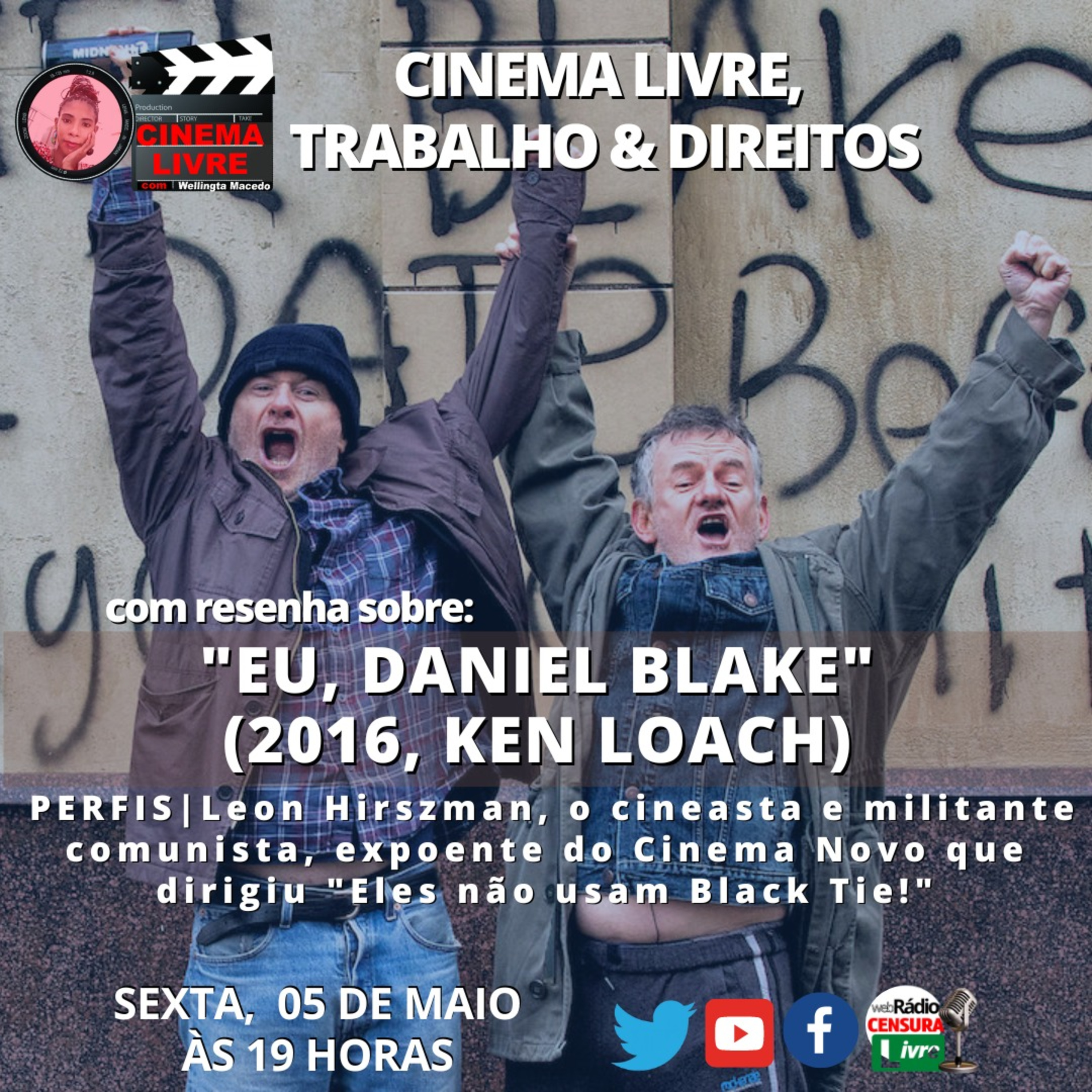 CINEMA LIVRE | CINEMA, TRABALHO E DIREITOS COM O FILME "EU, DANIEL BLAKE" (2016, KEN LOACH) episode artwork
