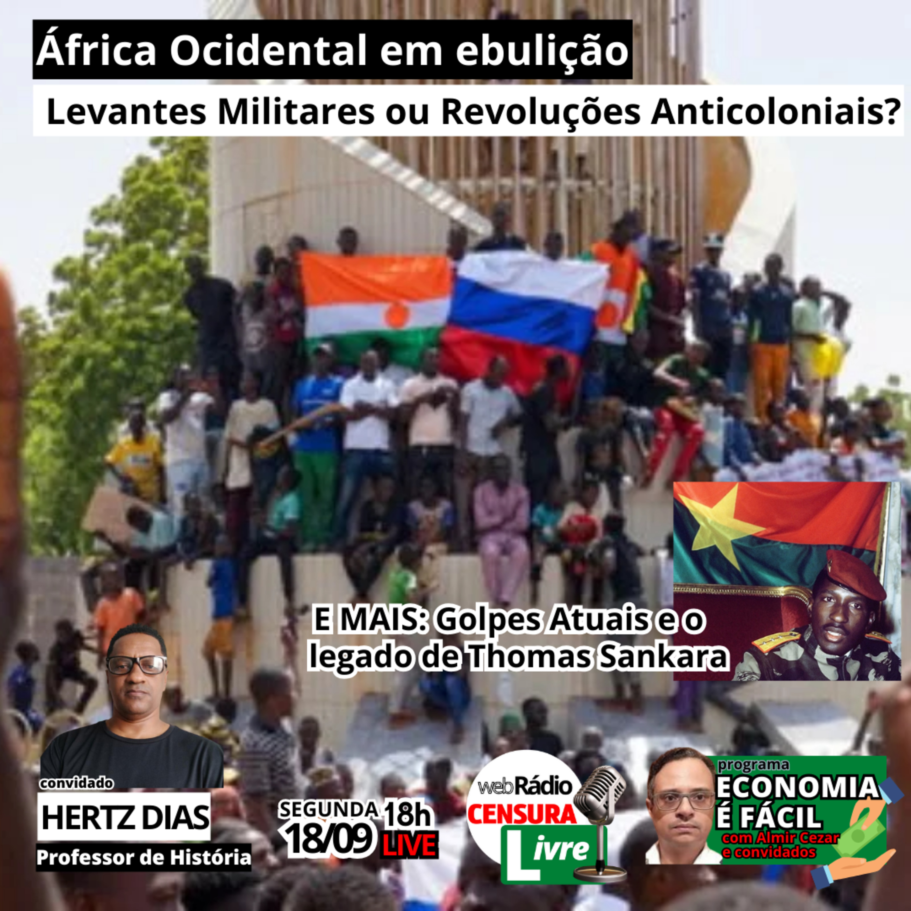 ECONOMIA É FÁCIL | África Ocidental em ebulição: Levantes Militares ou Revoluções Anticoloniais? episode artwork