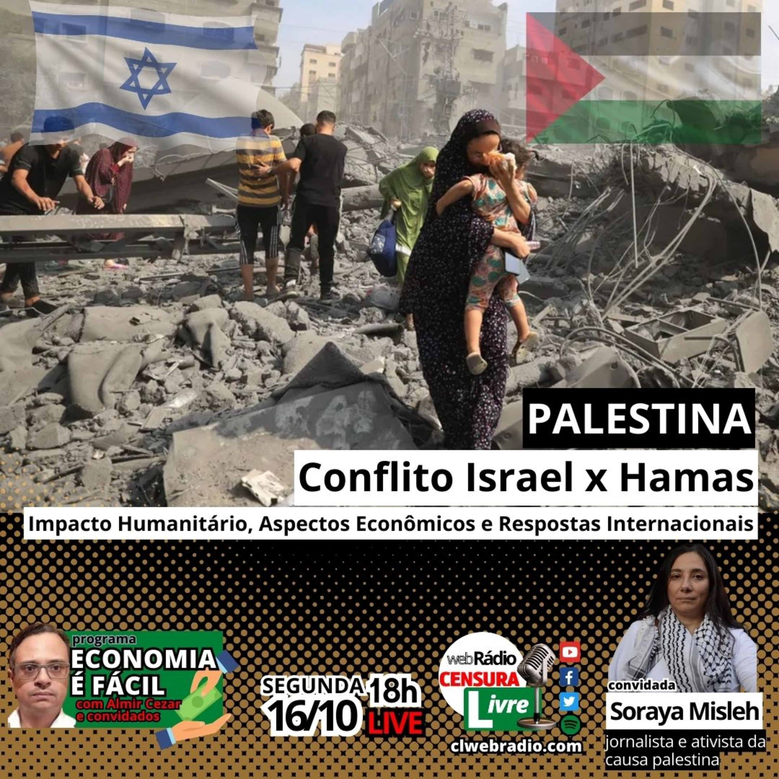 ECONOMIA É FÁCIL | PALESTINA Conflito Israel x Hamas: Impacto Humanitário, Aspectos Econômicos e Respostas Internacionais episode artwork