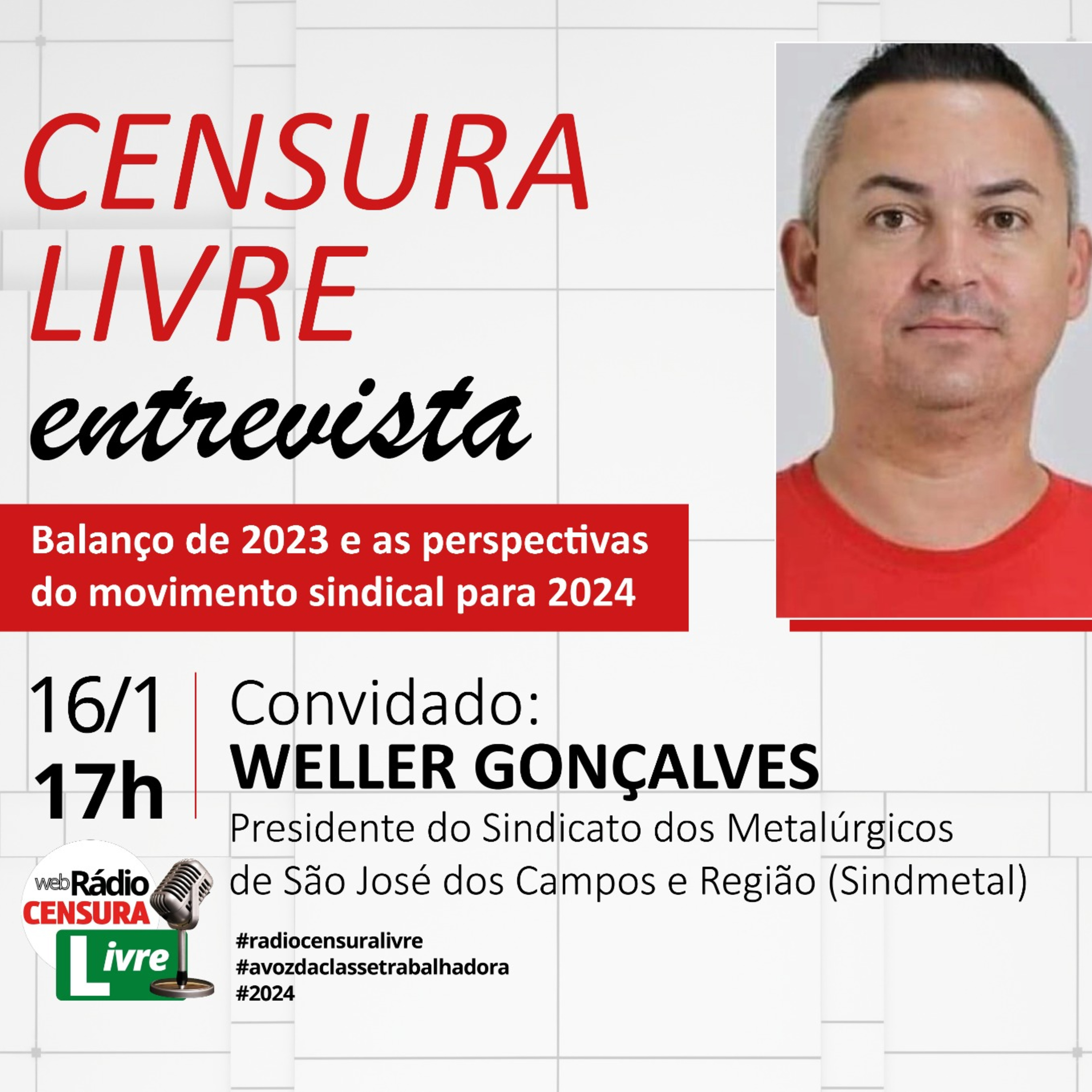  ENTREVISTA - ‘Balanço de 2023 e as perspectivas do movimento sindical para 2024’ (16/01/2024) episode artwork